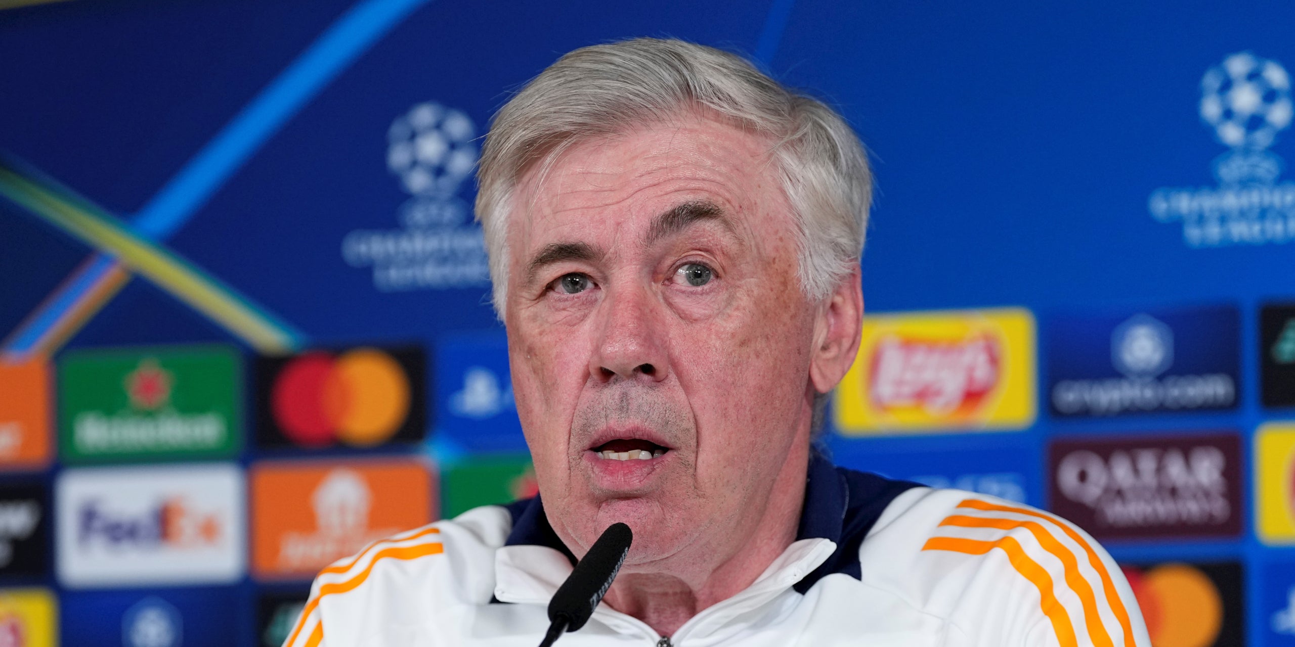 Carlo Ancelotti, durant una roda de premsa amb el Madrid | Europa Press
