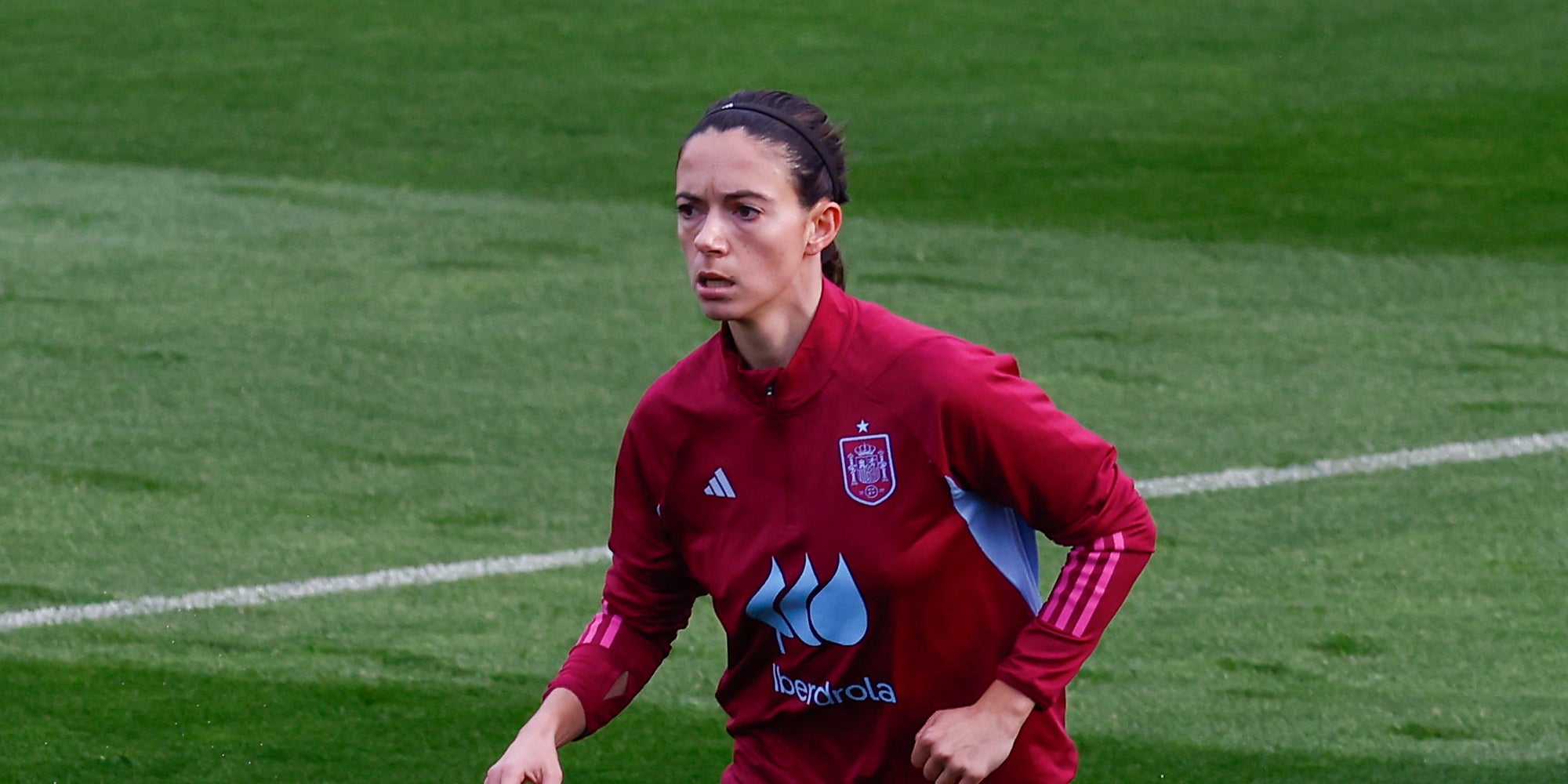 Aitana Bonmatí, durant un entrenament amb la selecció espanyola femenina | Europa Press