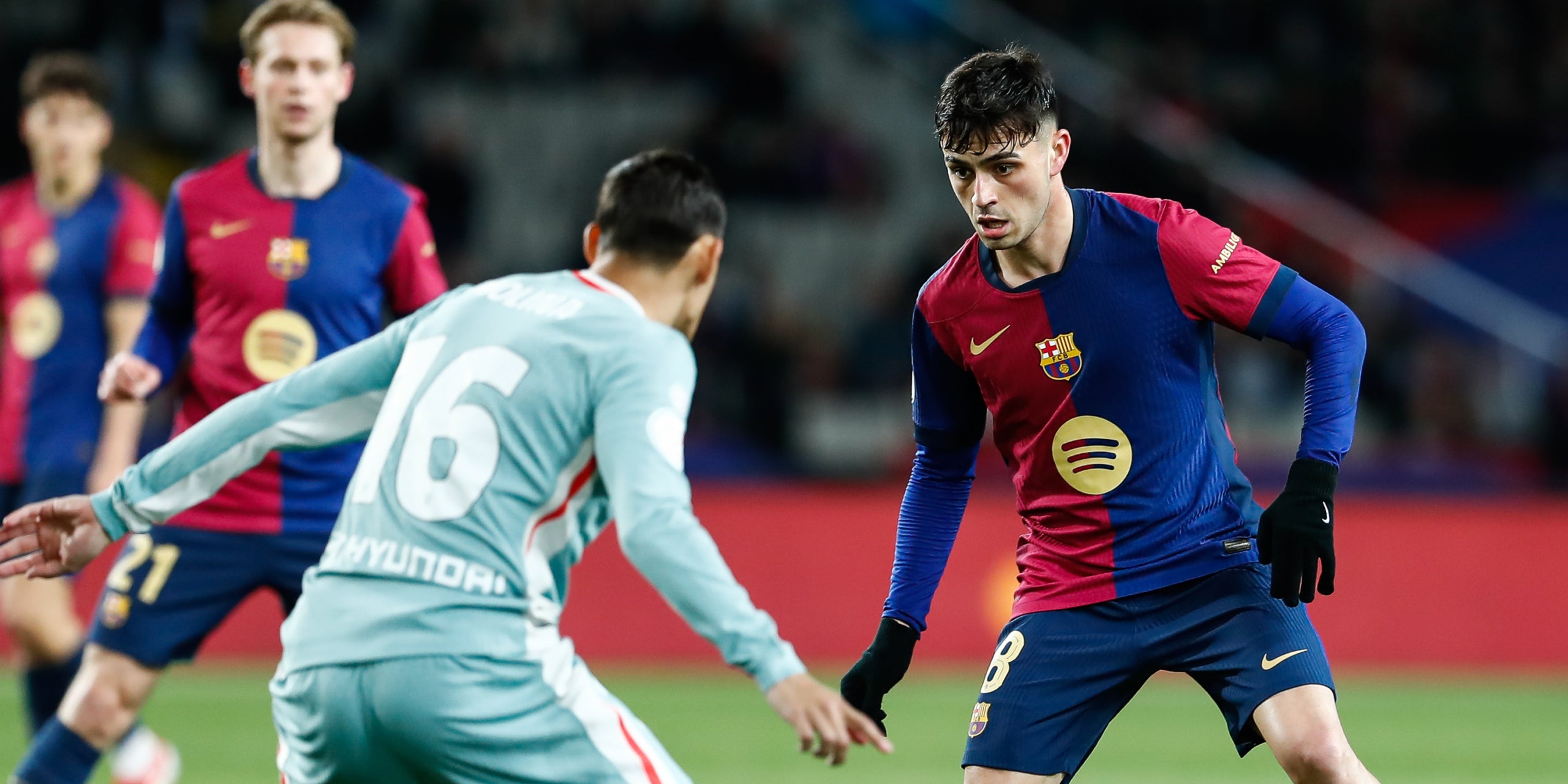 Pedri, durant un partit contra l'Atlètic de Madrid | Europa Press