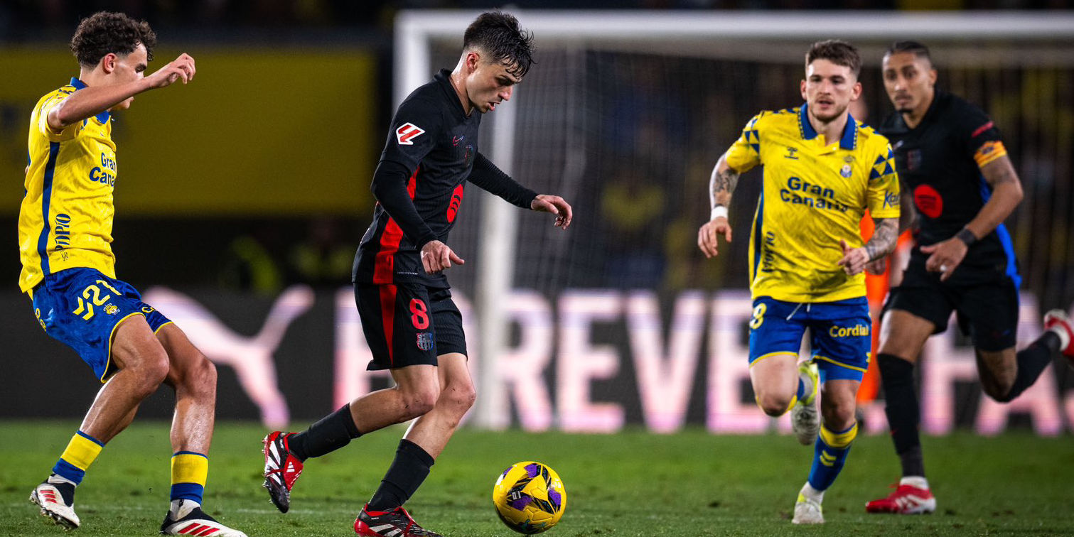 Pedri durant el Las Palmas - Barça | @Pedri