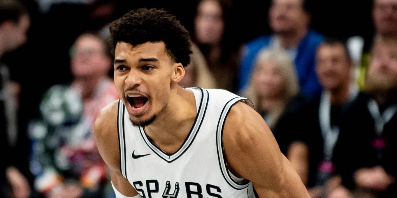 Victor Wembanyama durant un partit amb els San Antonio Spurs | Spurs