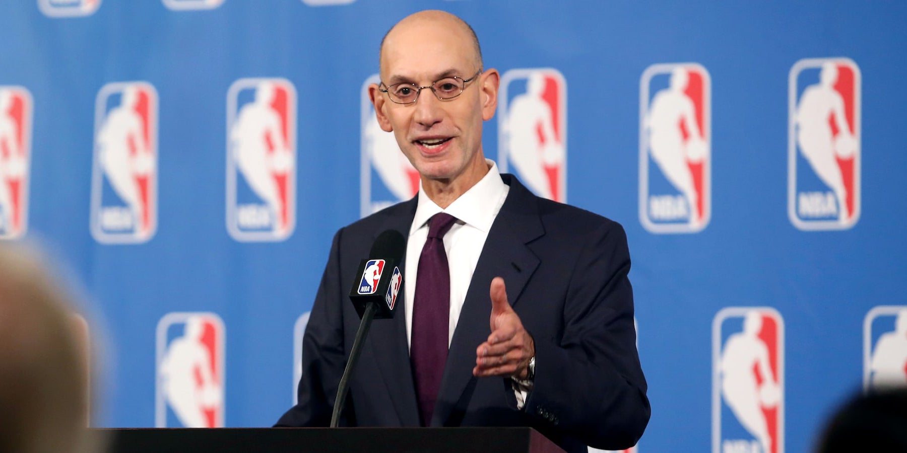 Adam Silver, comissionat de l'NBA, en una imatge d'arxiu | NBA