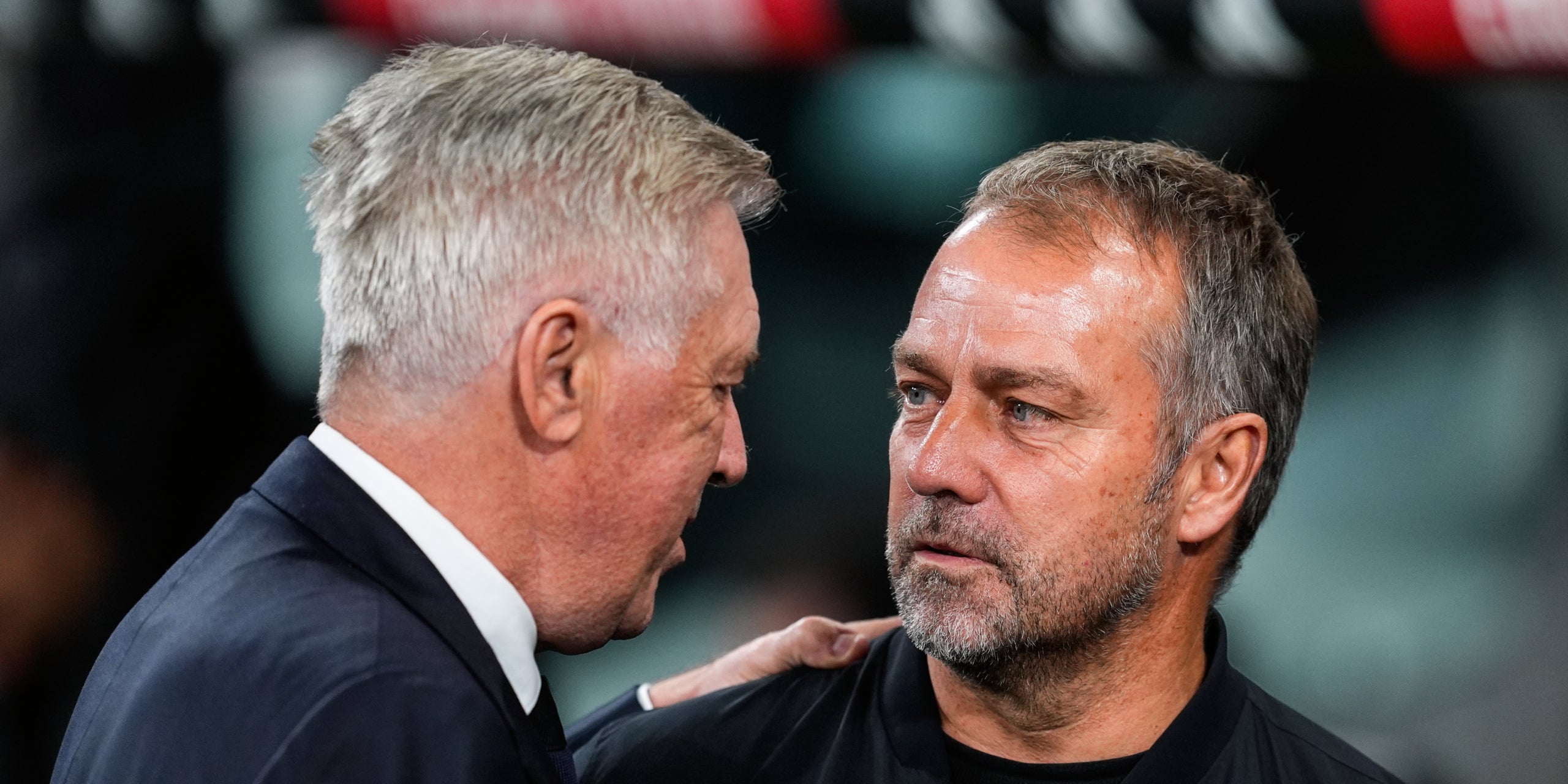 Carlo Ancelotti i Hansi Flick, durant un Madrid-Barça de Lliga | Europa Press