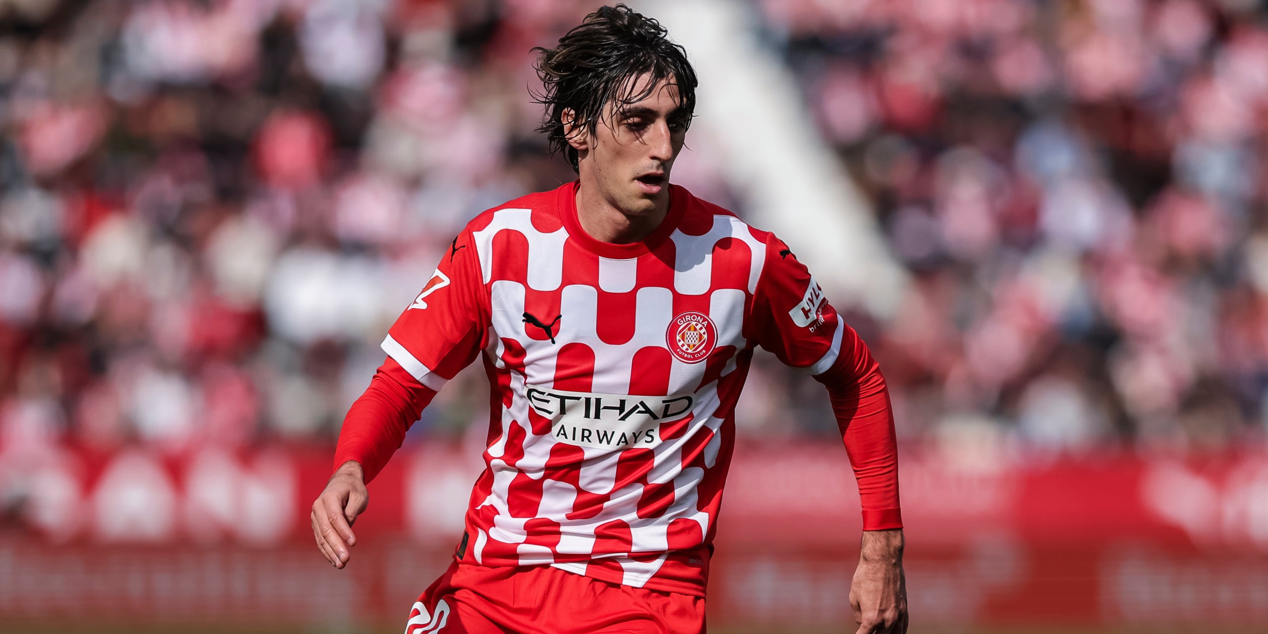 Bryan Gil, durant un partit amb el Girona | Europa Press