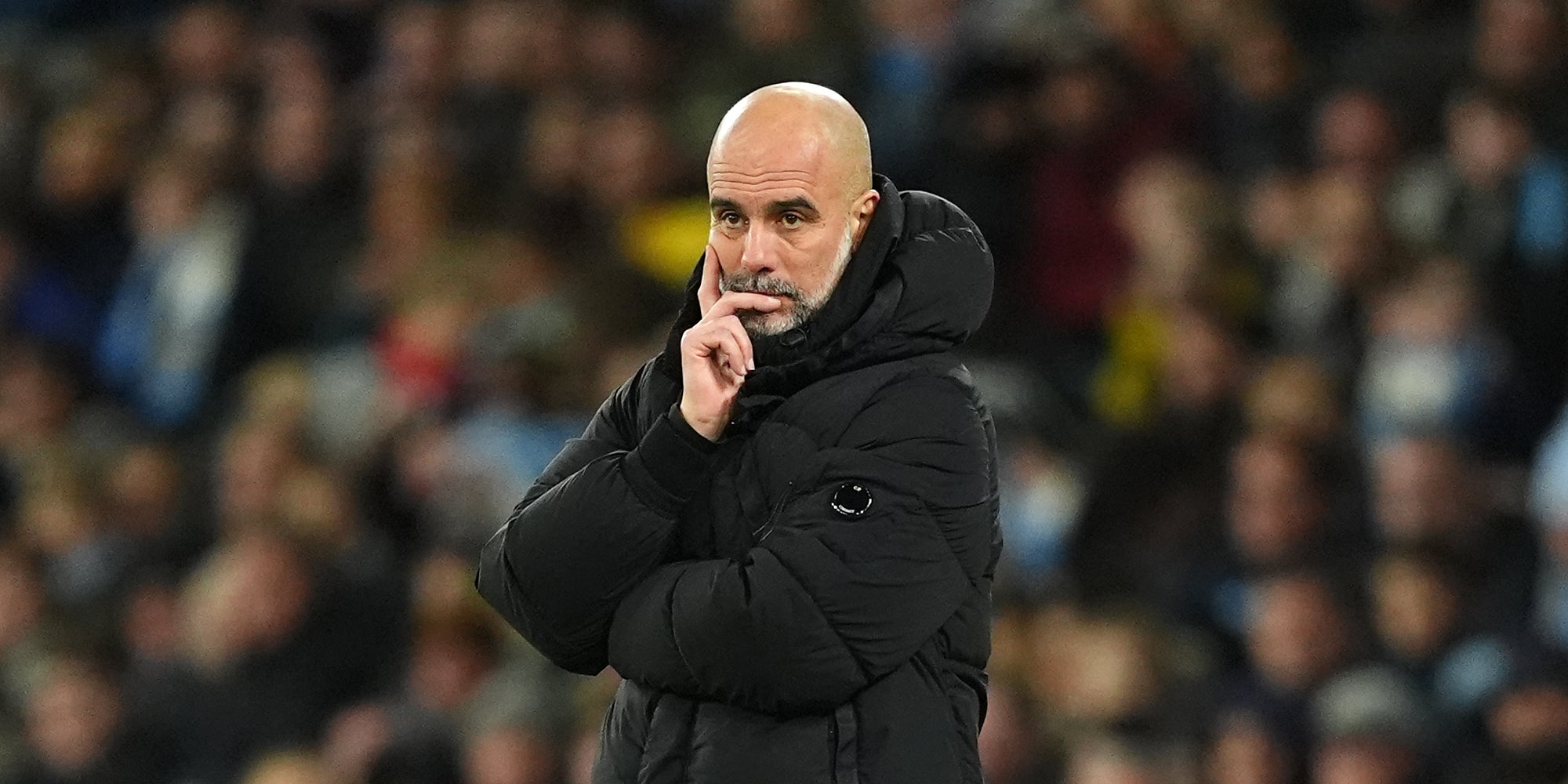 Pep Guardiola, durant un partit amb el Manchester City | Europa Press