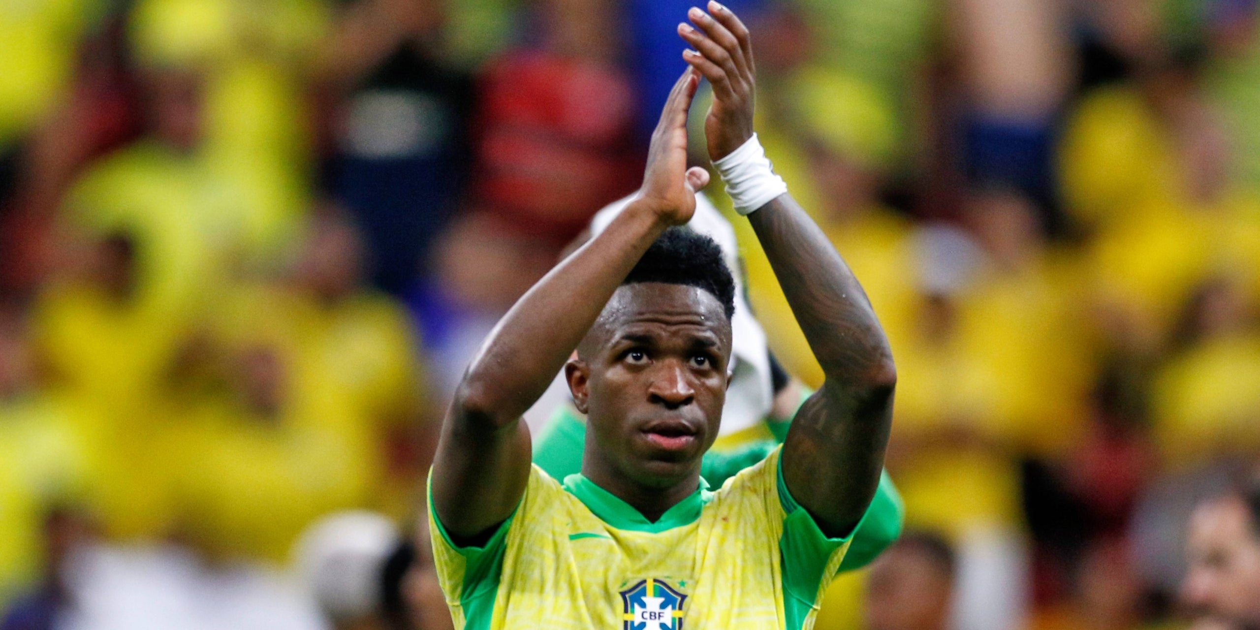 Vinicius Jr., durante un partido con la selección brasileña | Europa Press