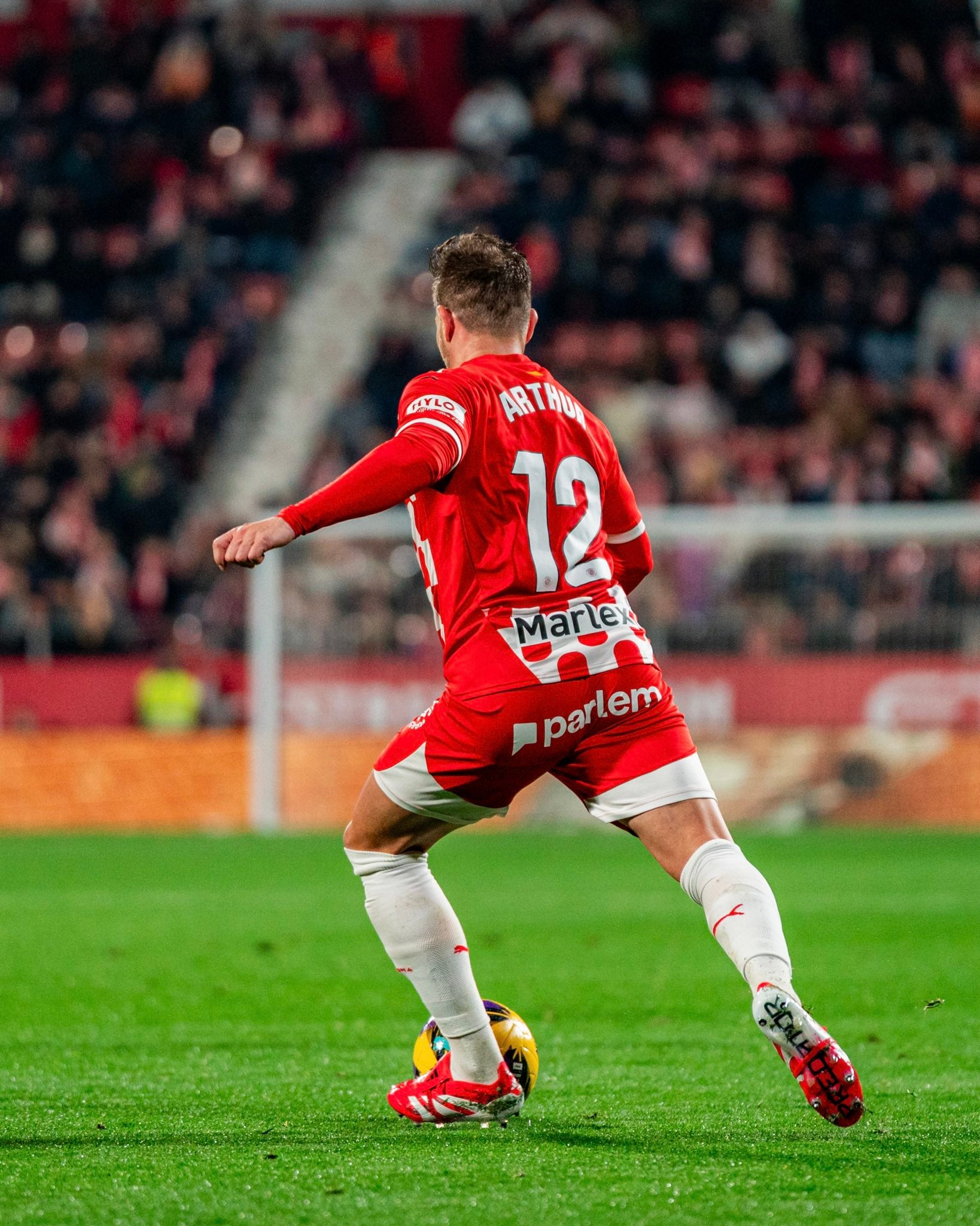 Arthur, durant el Girona-València | Girona FC