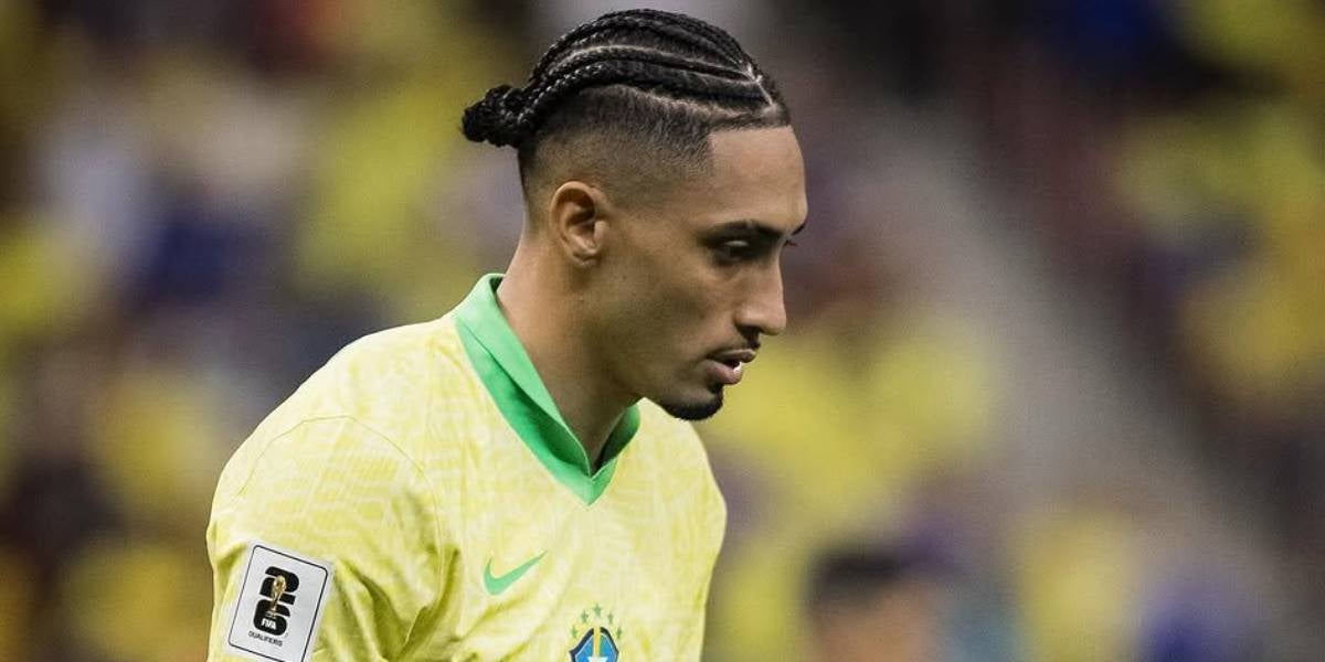 Raphinha, durant un partit amb la selecció brasilera | @raphinha