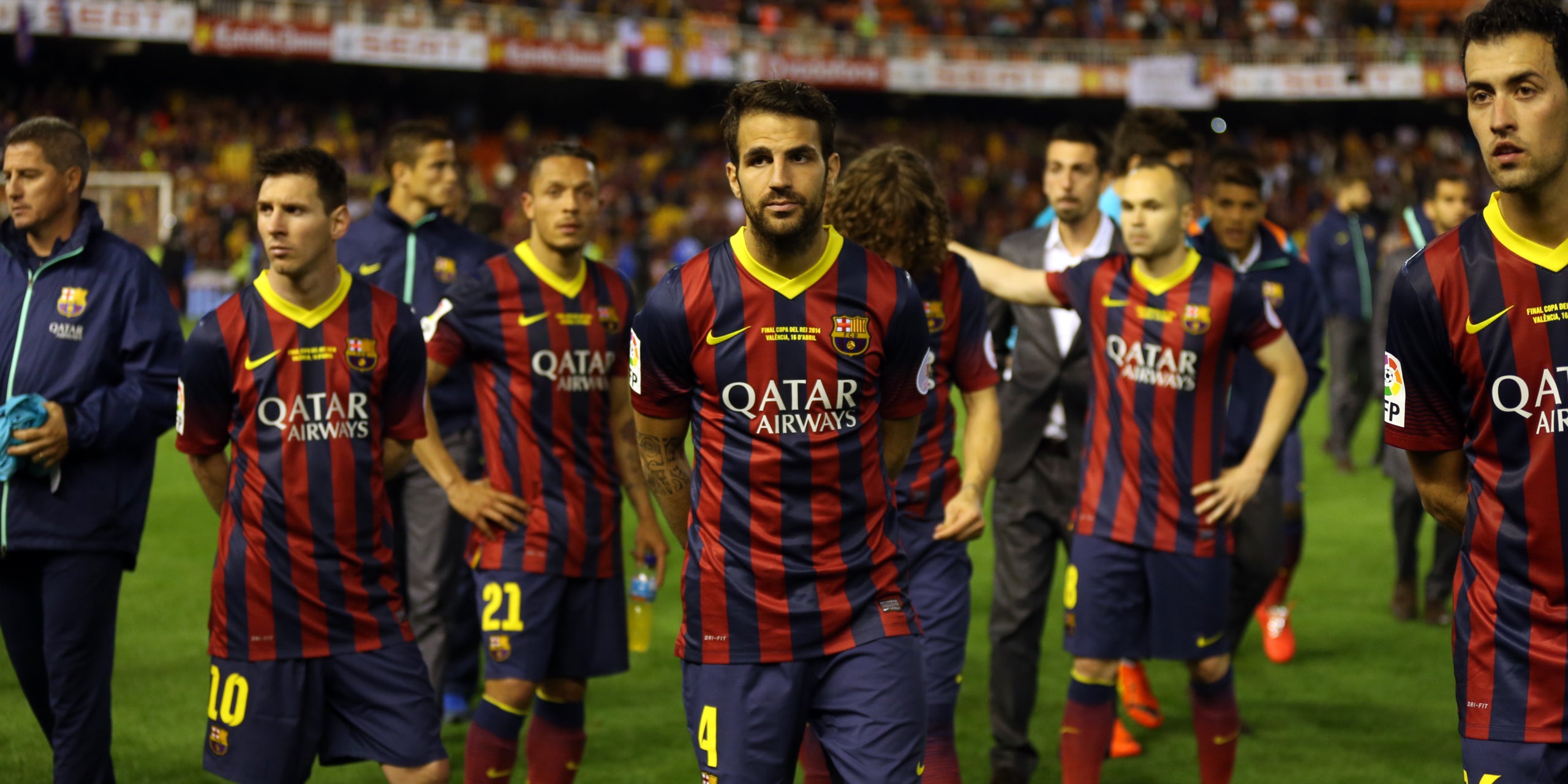 Els jugadors del Barça, després de perdre la final de Copa de 2014 | FC Barcelona