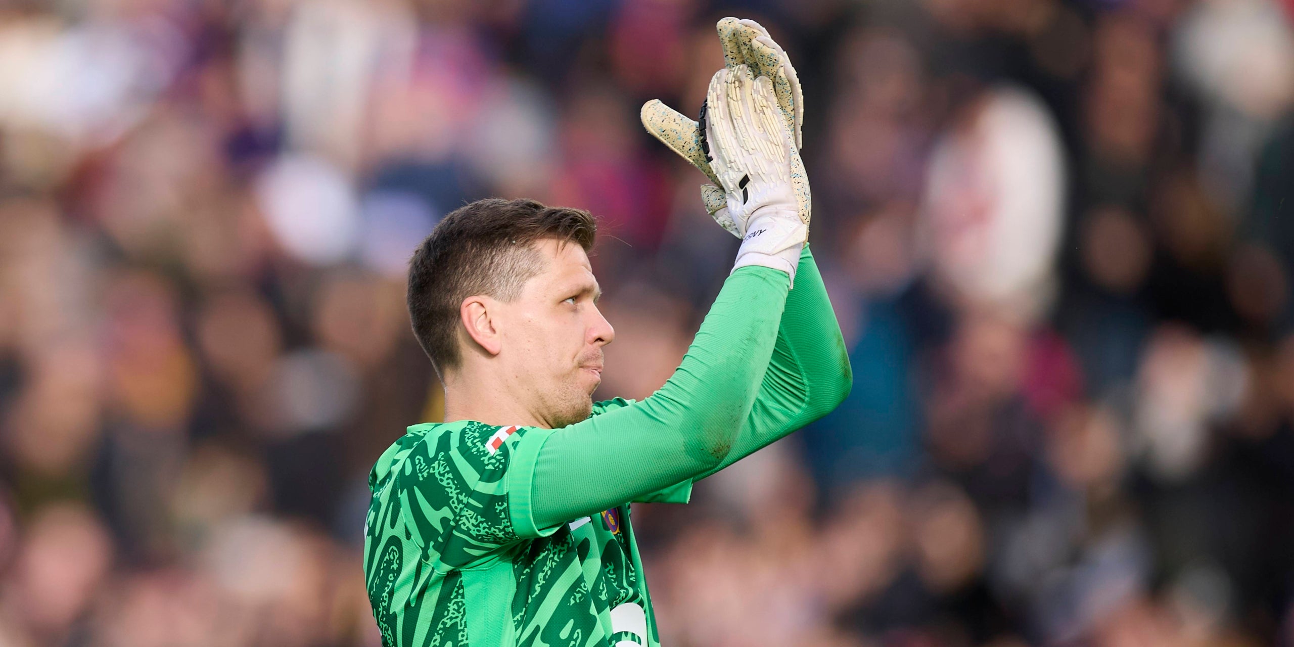 Wojciech Szczesny, durant un partit amb el Barça | Europa Press