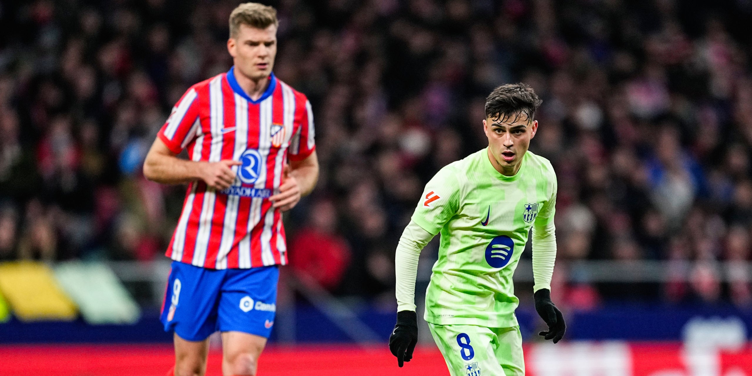 Pedri, durant l'últim Atlètic de Madrid-Barça | Europa Press