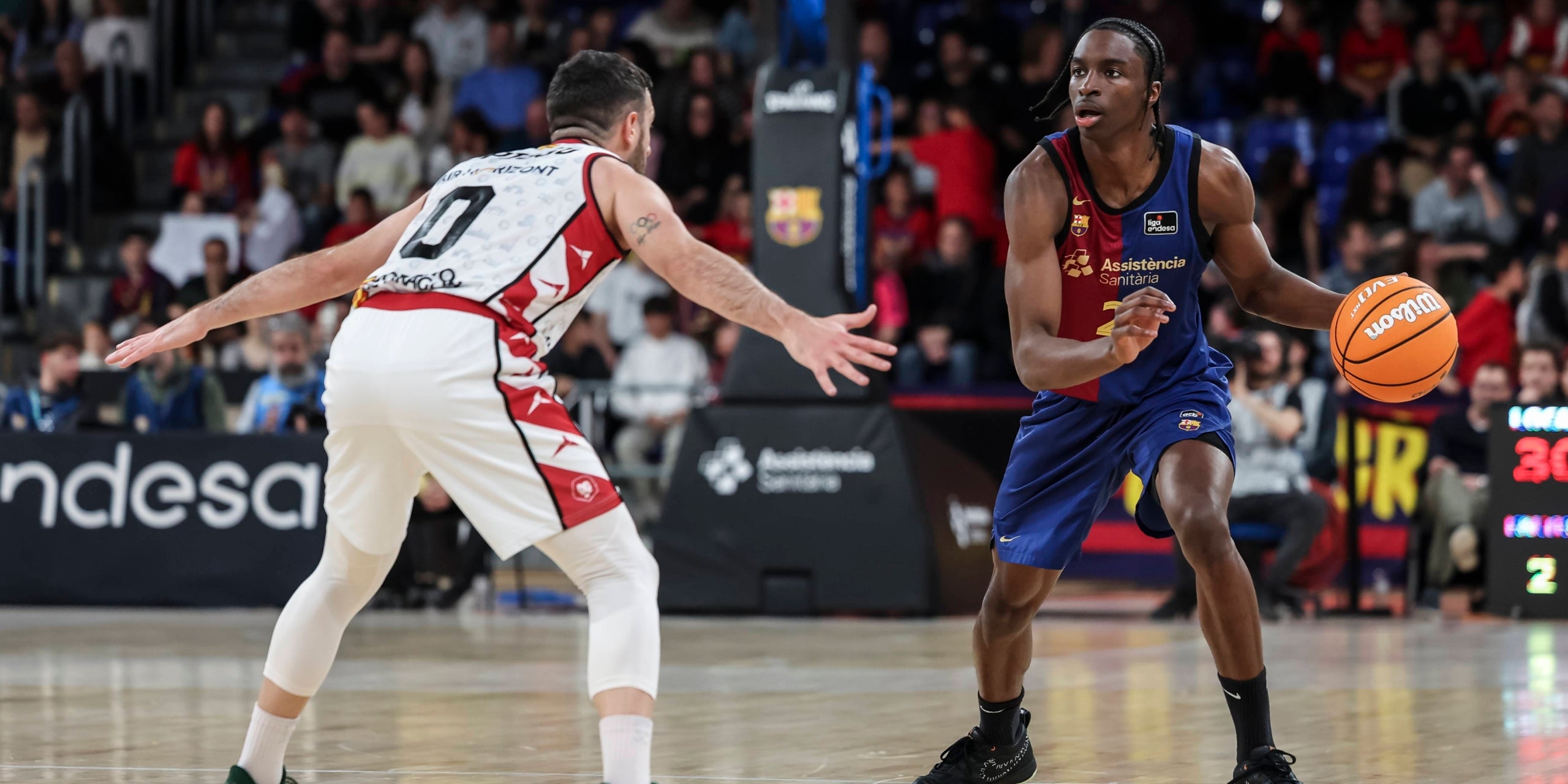 Dame Sarr, durante un partido del Barça de baloncesto | Europa Press