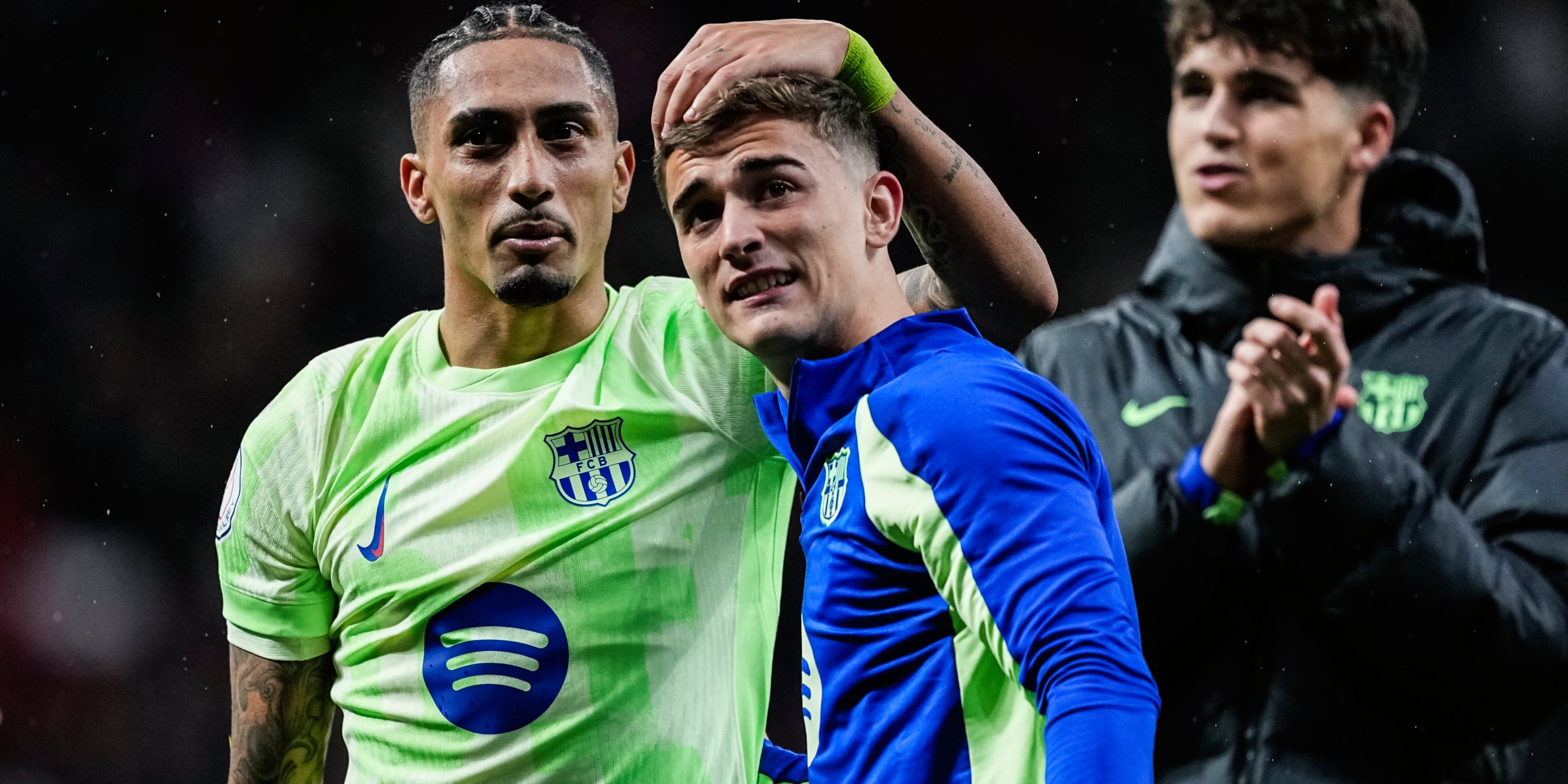 Gavi i Raphinha, després del partit de Copa contra l'Atlètic de Madrid | Europa Press