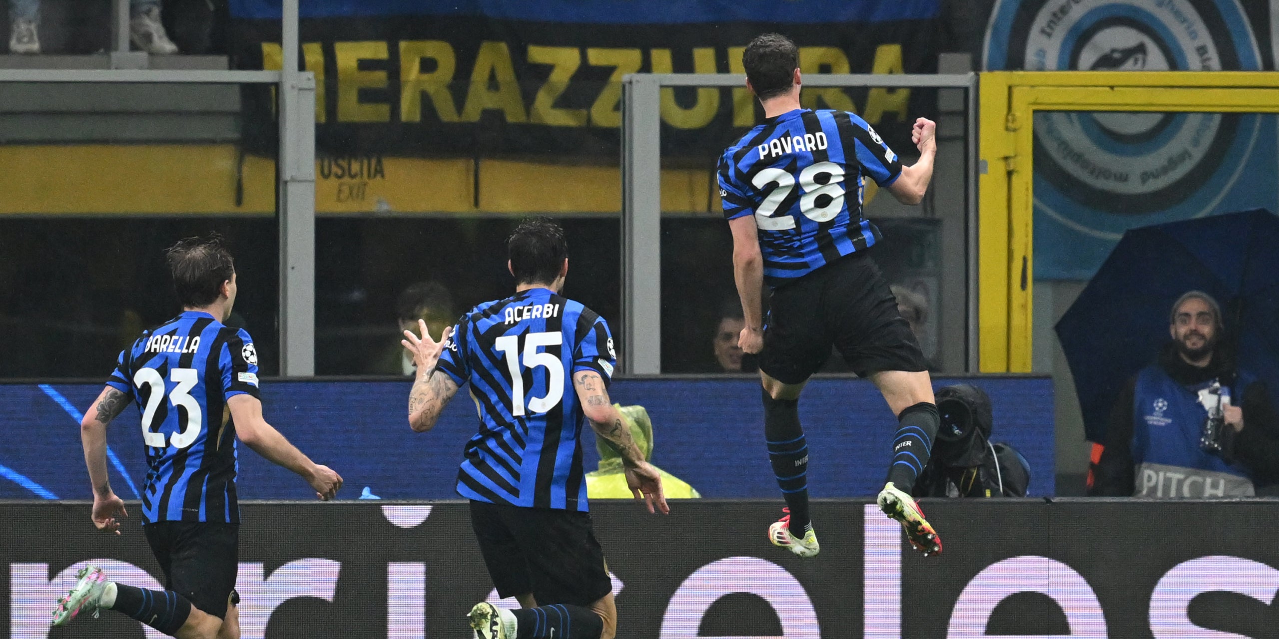 Els jugadors de l'Inter, celebrant un gol a la Champions | Europa Press