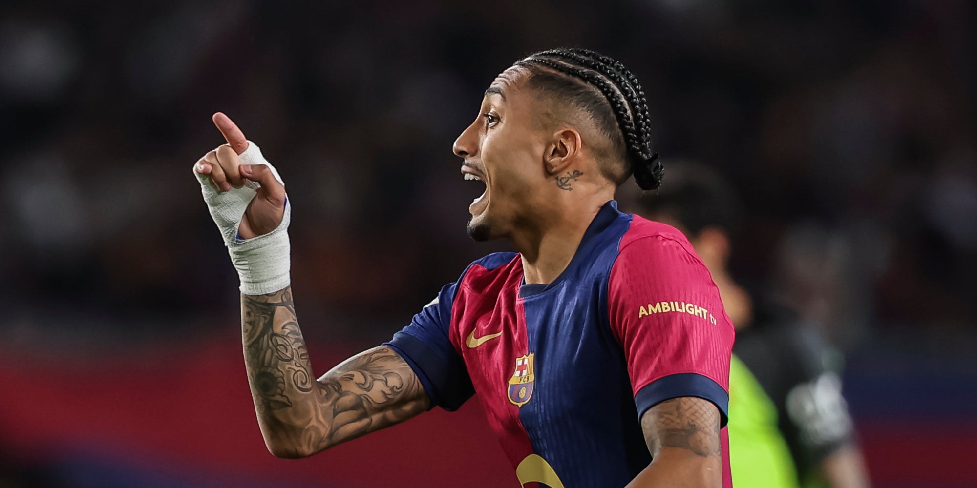 Raphinha, durant un partit amb el Barça | Europa Press
