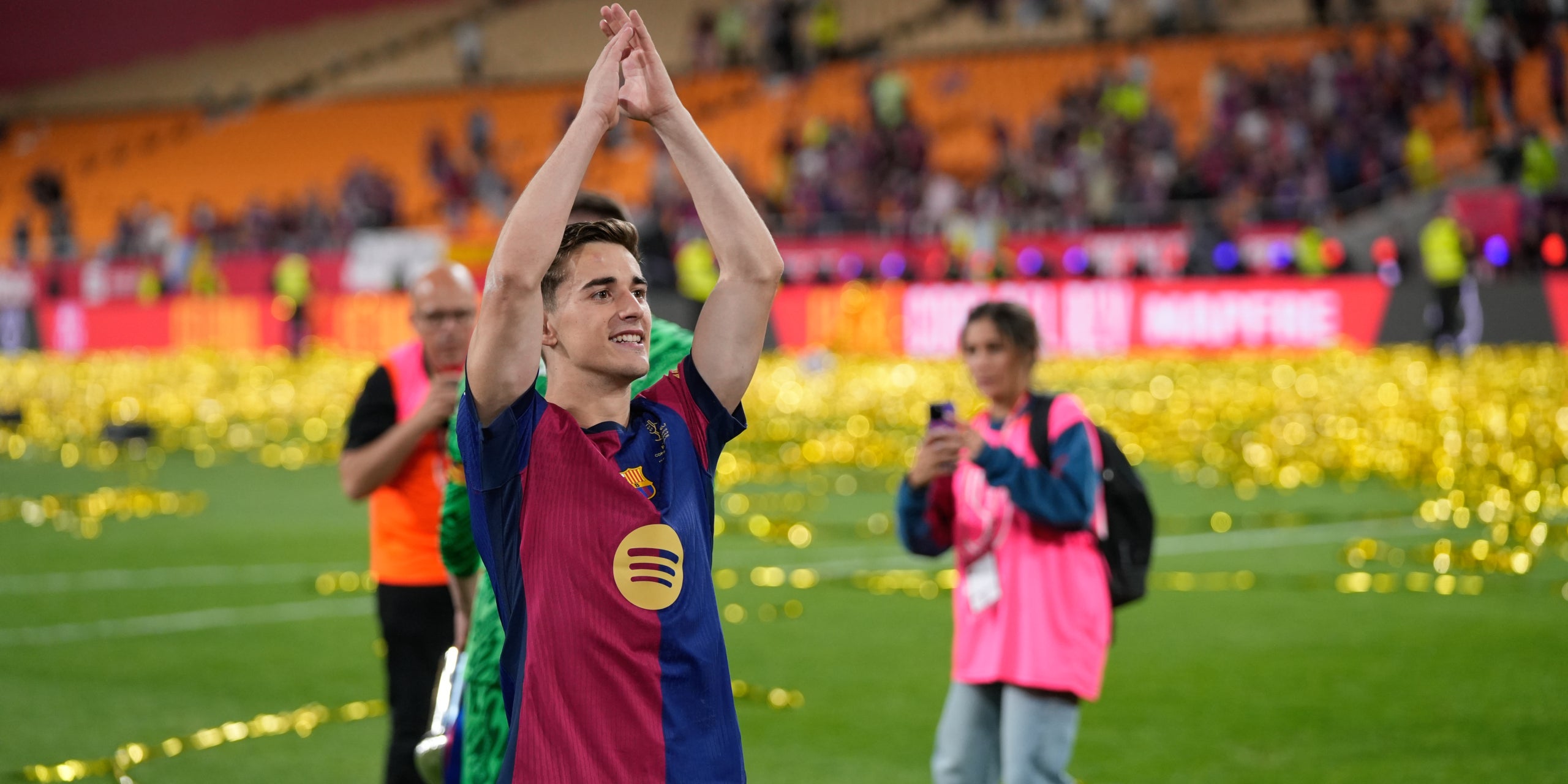 Gavi, després de guanyar la Copa | Europa Press