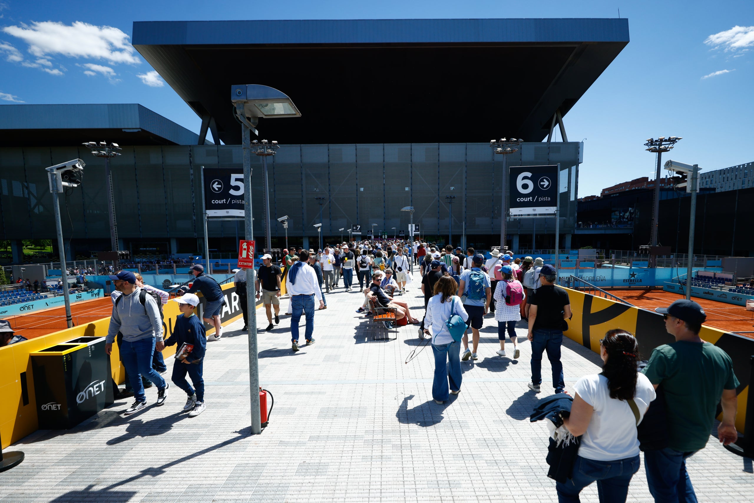 La jornada de dilluns del Masters 1000 de Madrid s'ha hagut de suspendre per l'apagada general | Europa Press