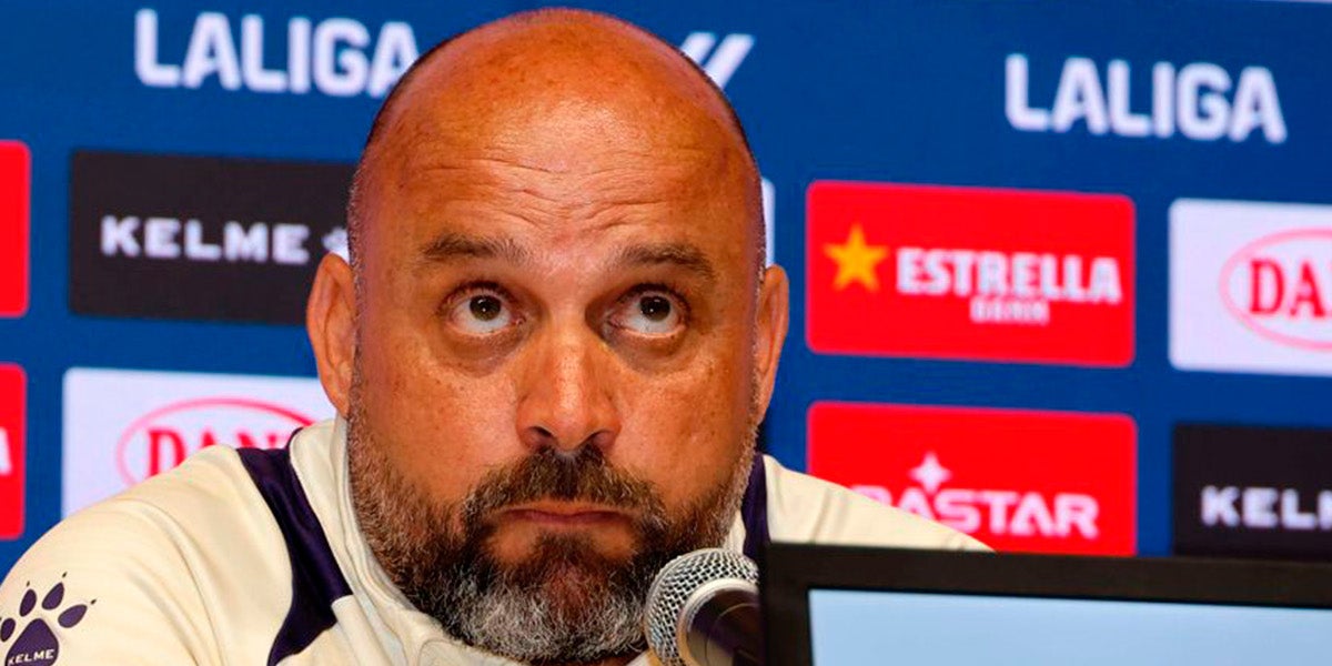 Manolo González, durant una roda de premsa | RCD Espanyol