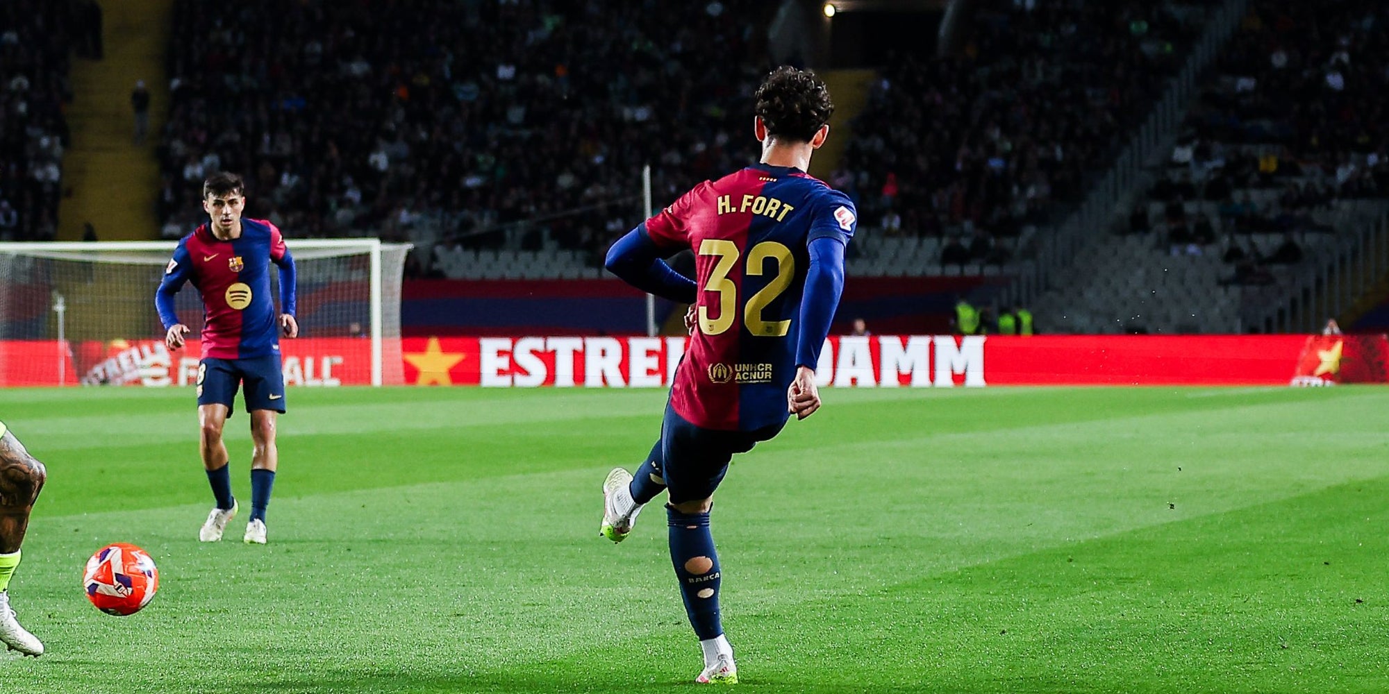 Héctor Fort, durant el Barça-Mallorca de Lliga | FC Barcelona