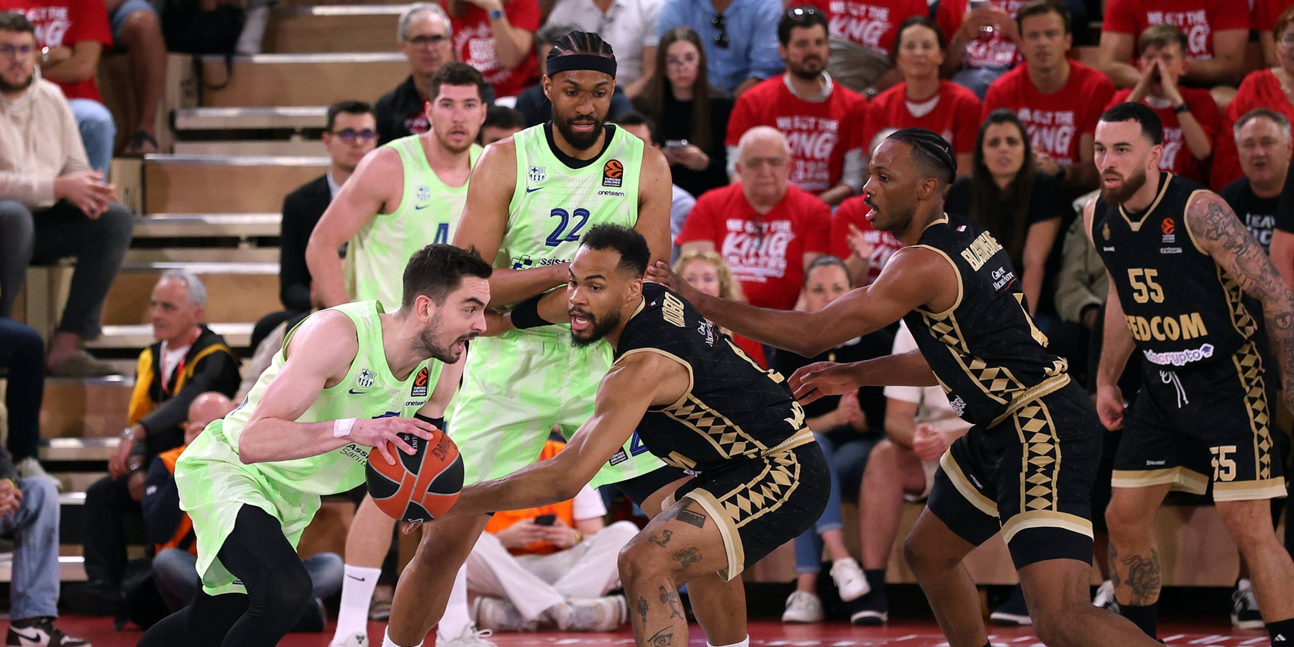 Tomas Satoransky durant el Mònaco-Barça d'Eurolliga | FC Barcelona