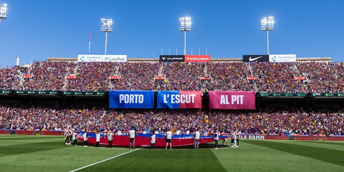 L'Estadi Olímpic Lluís Companys, durant el clàssic de Lliga entre el Barça i el Madrid | FC Barcelona