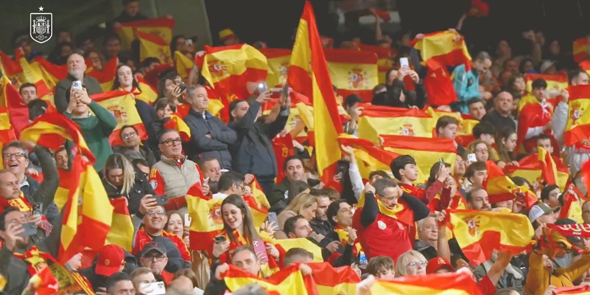 Captura del vídeo de la selecció espanyola promogut per la Federació Catalana de Futbol