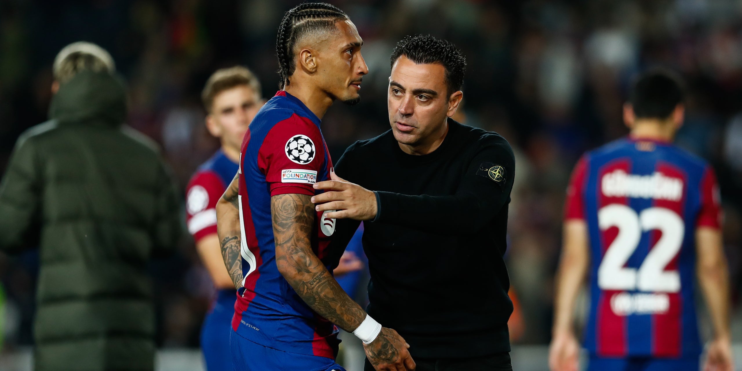 Raphinha i Xavi, en una imatge d'arxiu | Europa Press