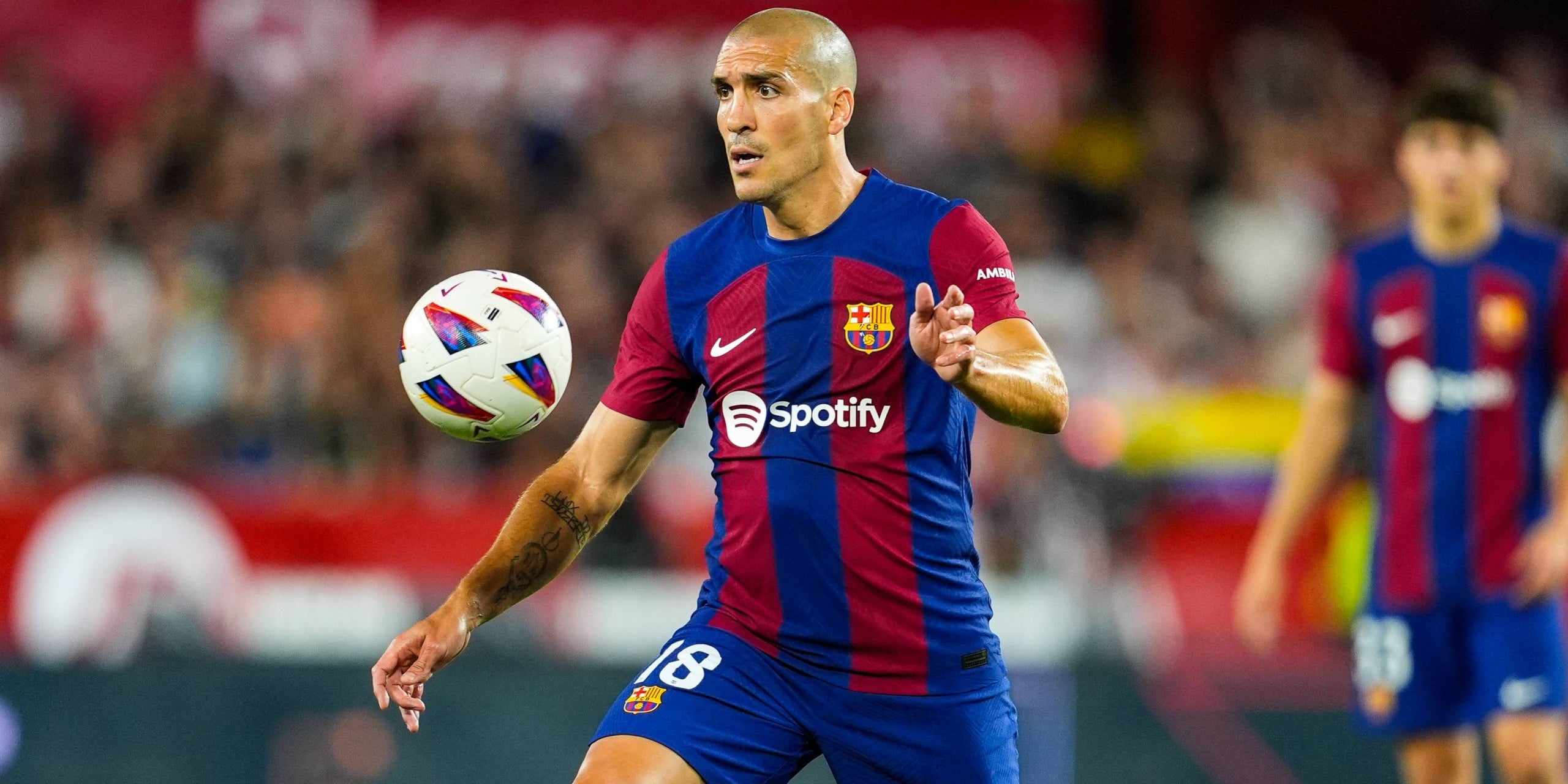 Oriol Romeu, durant un partit amb el Barça | Europa Press