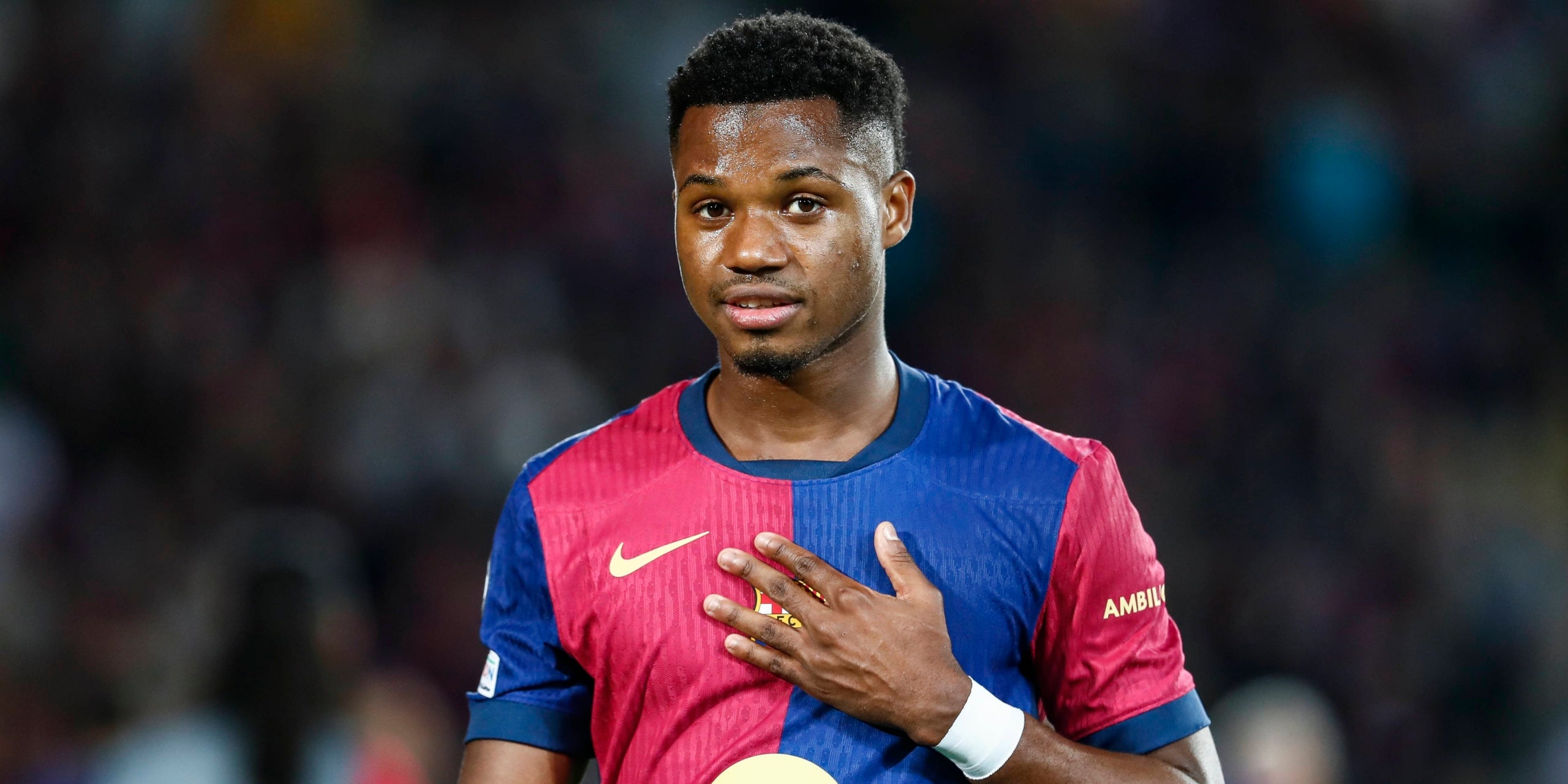 Ansu Fati durant un partit amb el Barça | Europa Press