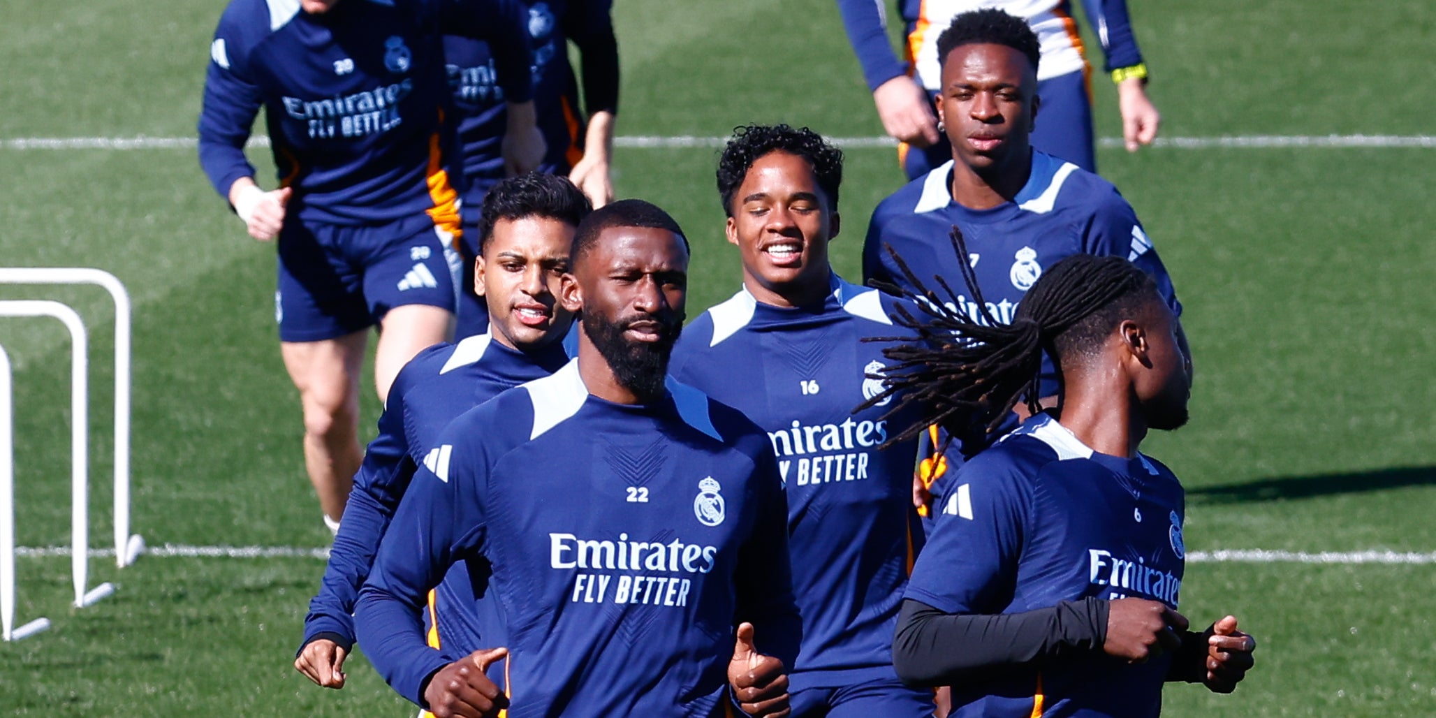 Els jugadors del Madrid, durant un entrenament | Europa Press