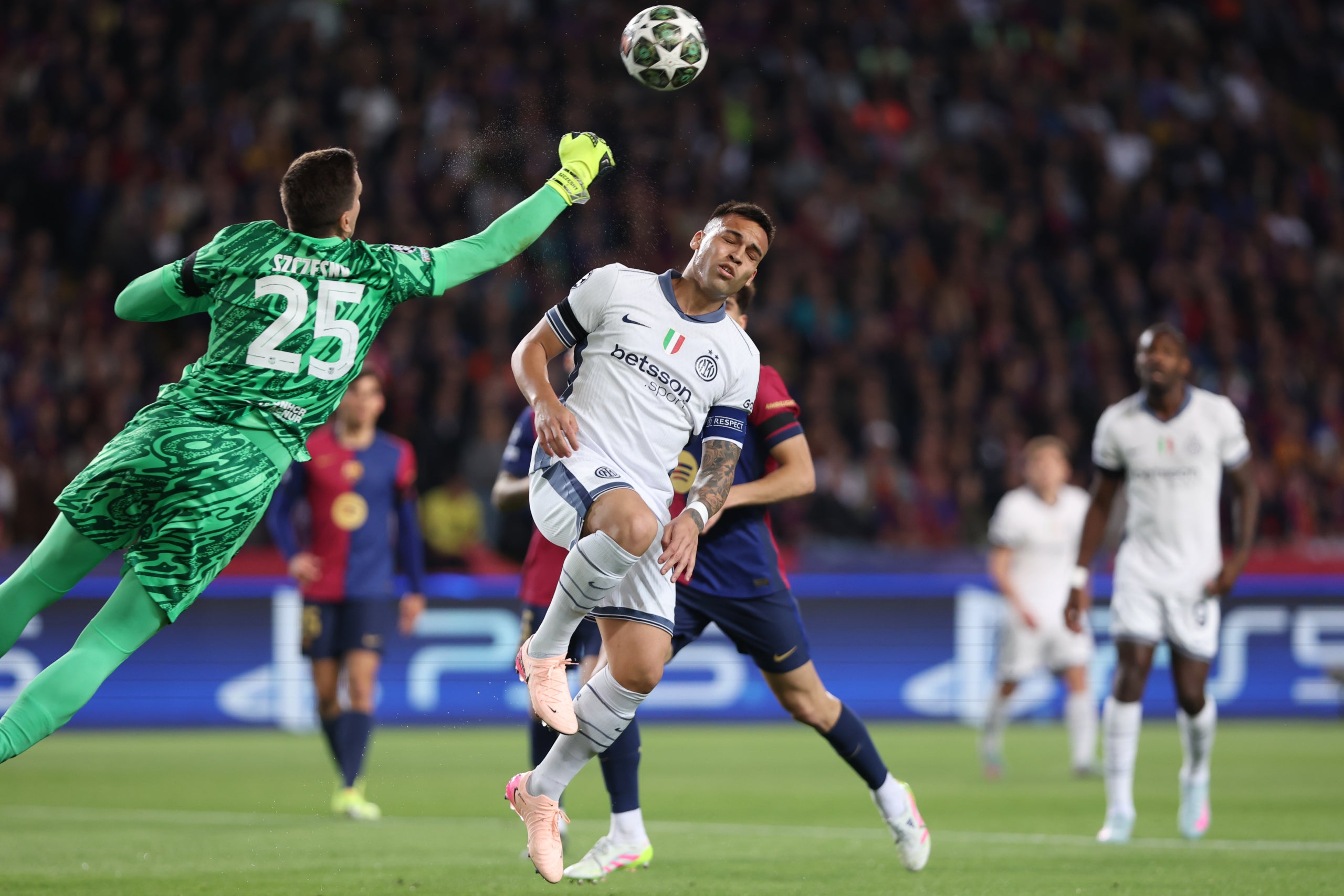 Wojciech Szczesny, durant el Barça-Inter | FC Barcelona