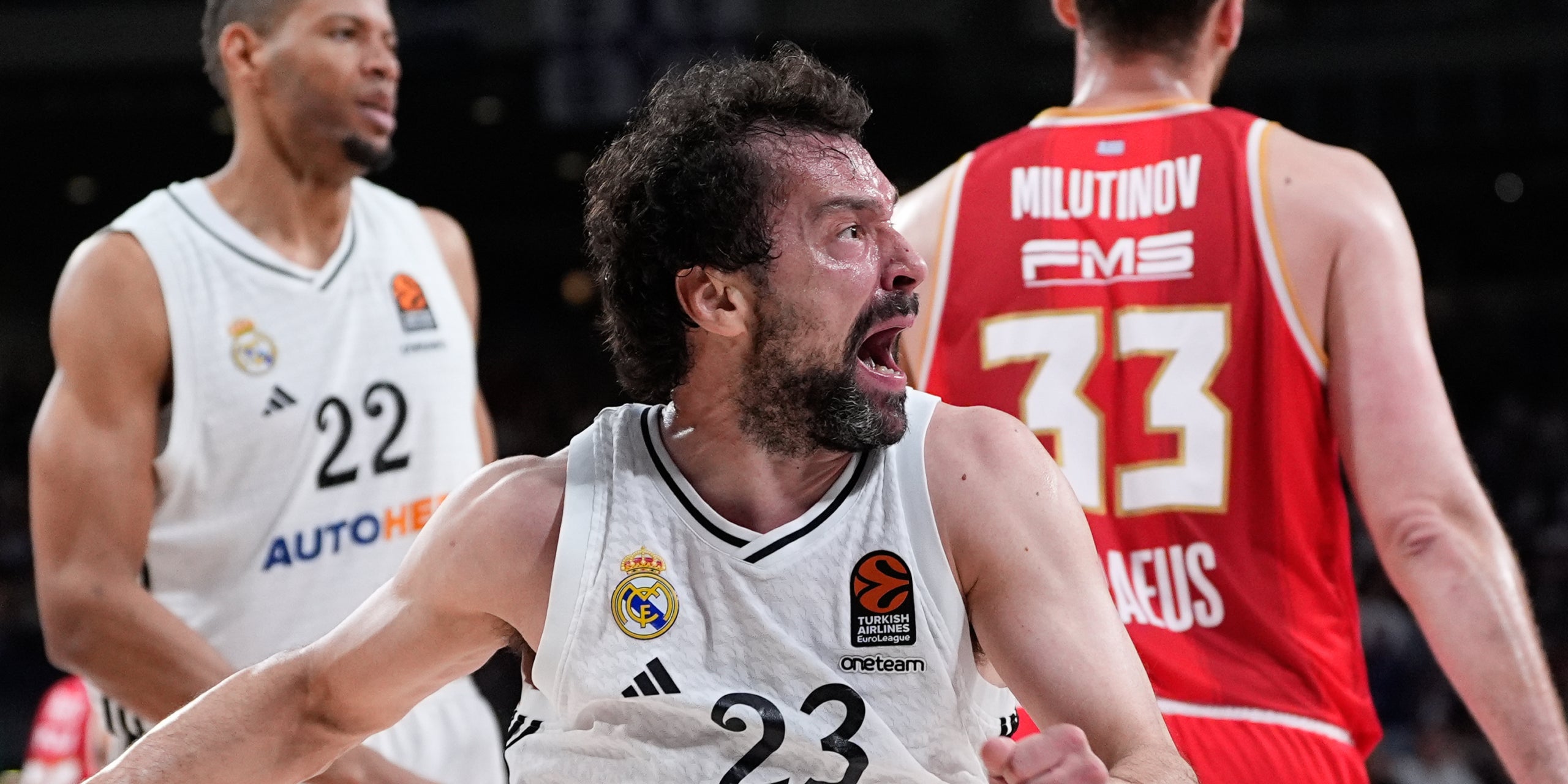 Sergio Llull, durant el Madrid-Olympiacos dels play-offs de l'Eurolliga | Europa Press