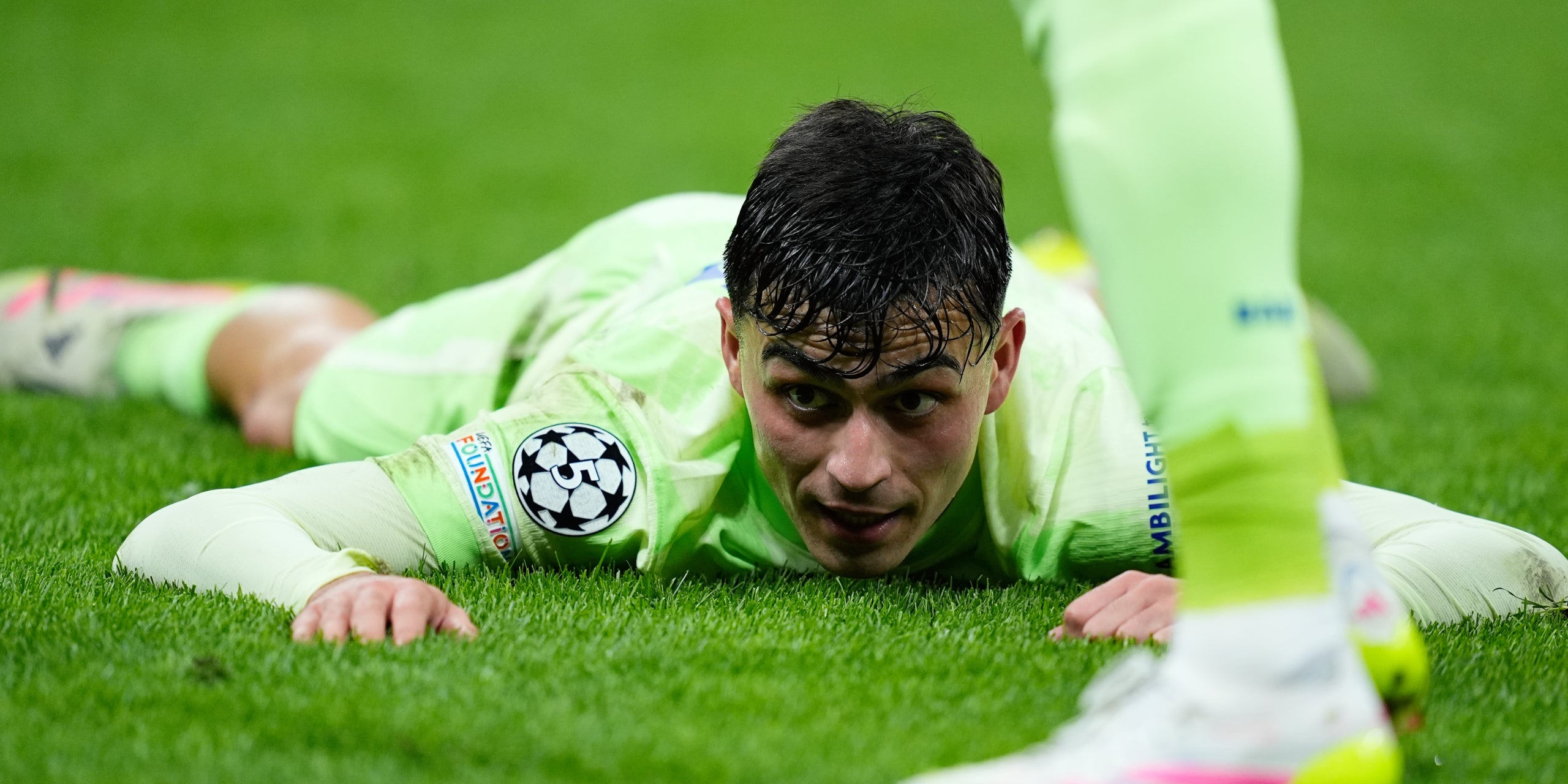 Pedri, durant l'Inter-Barça de les semifinals de la Champions | Europa Press