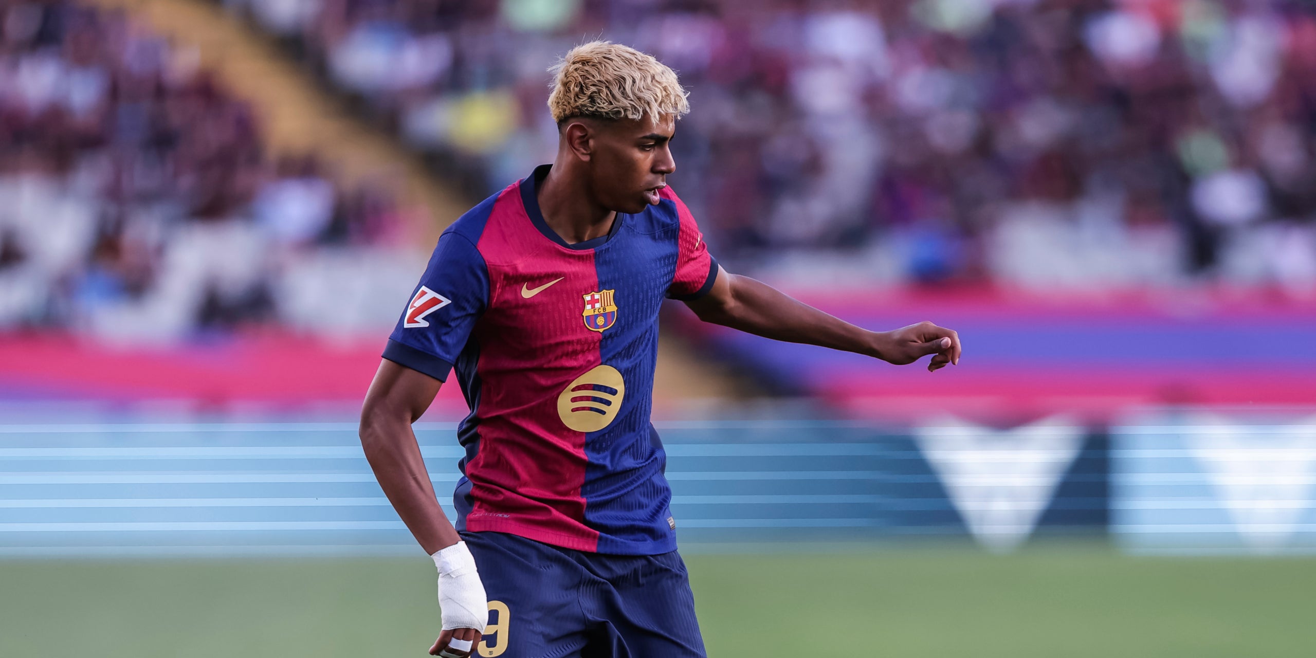 Lamine Yamal, durant un partit amb el Barça | Europa Press