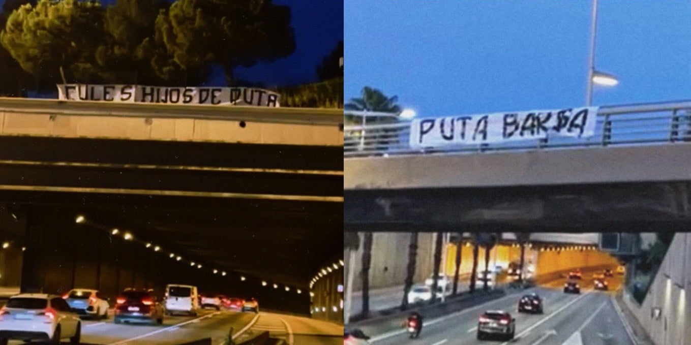 Els cartells dels ultres de l'Espanyol contra el Barça | Curva RCDE