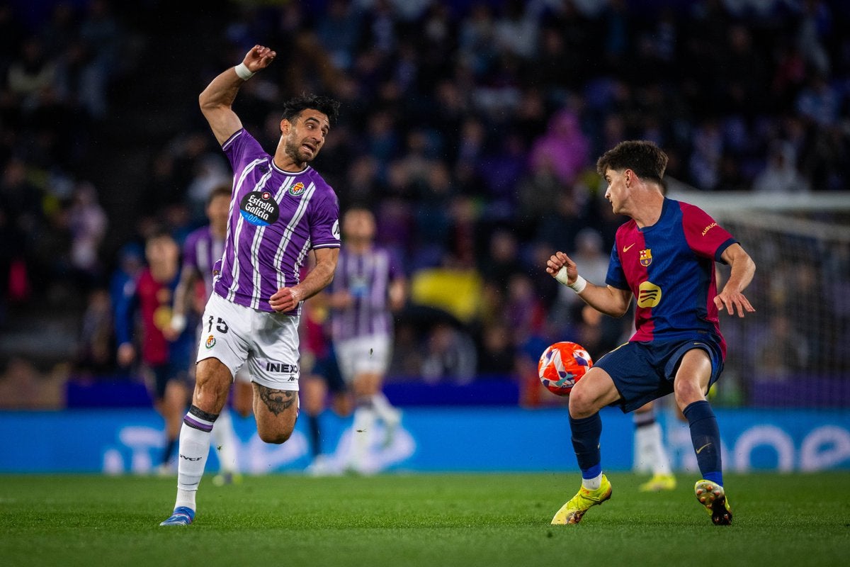 Pau Víctor, durant el Barça-Valladolid | FC Barcelona