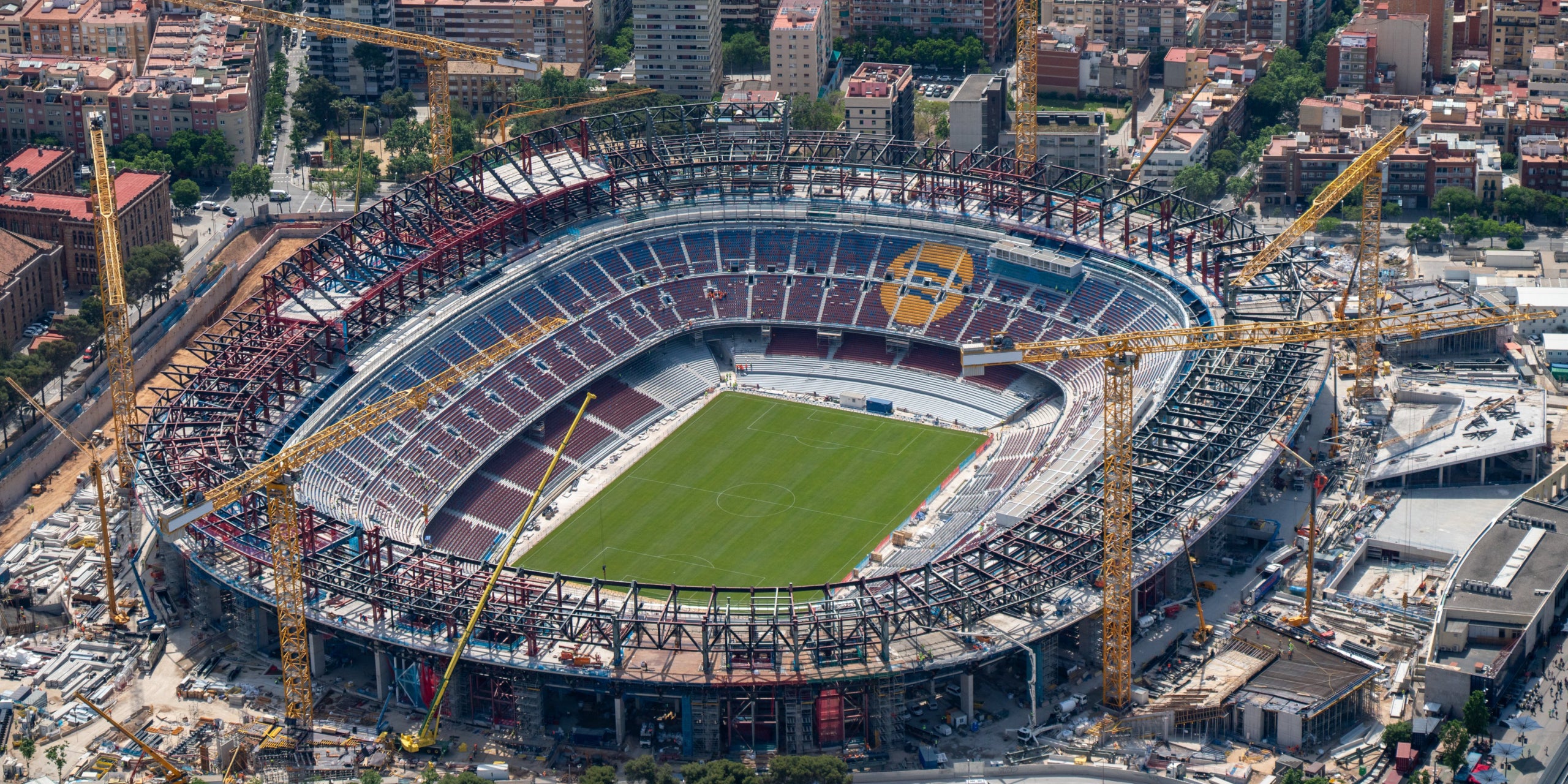 Imatge aèria de les obres del nou Spotify Camp Nou | FC Barcelona