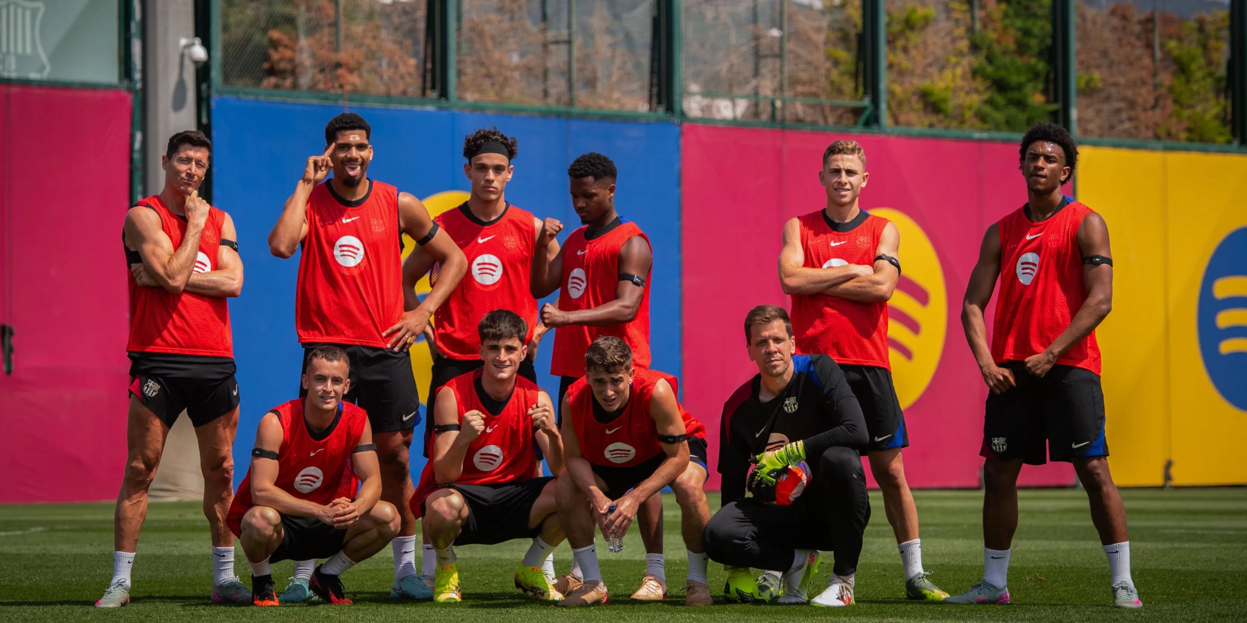 Els jugadors del Barça, en l'entrenament previ al derbi | FC Barcelona