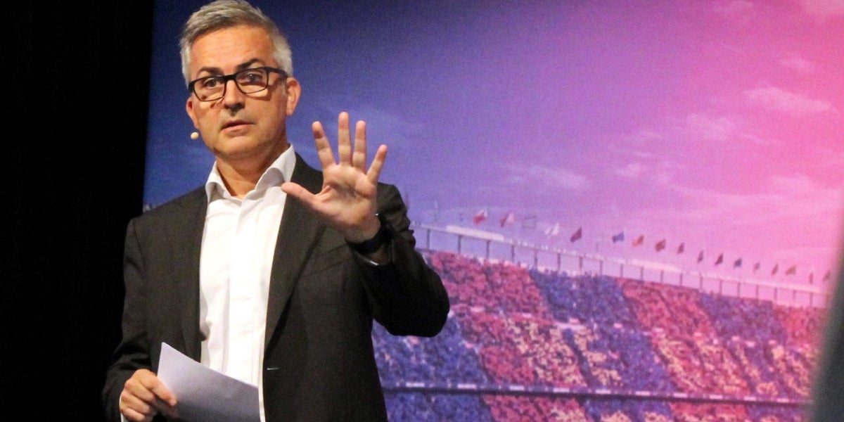 Víctor Font, durant un acte de 'Sí al Futur' | Europa Press