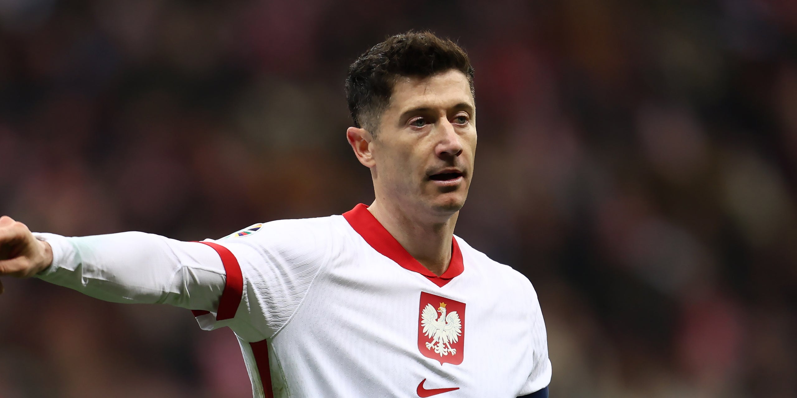 Robert Lewandowski, durante un partido con su selección | Europa Press