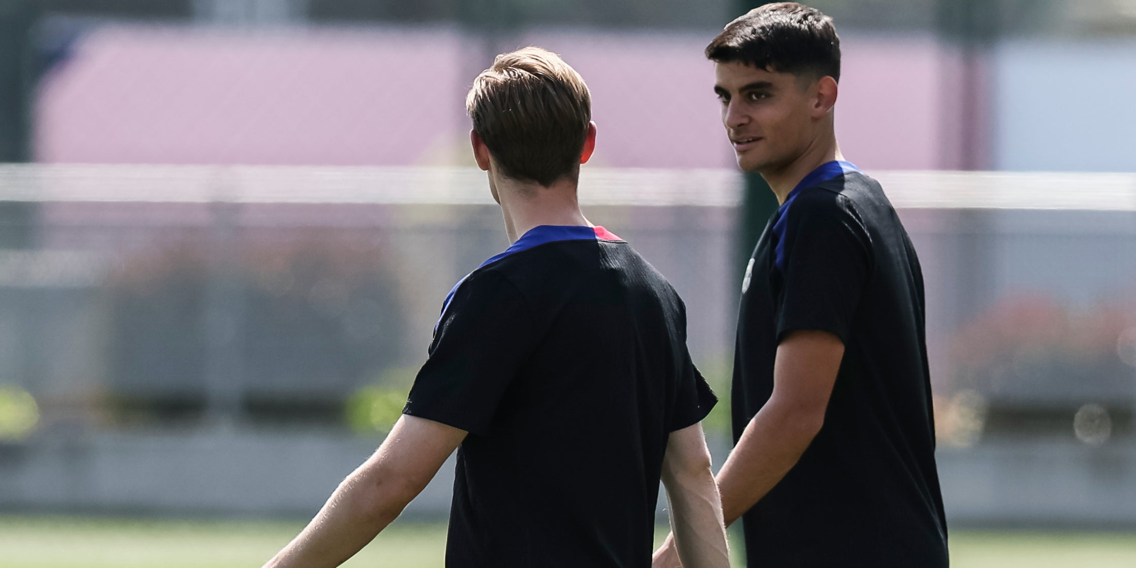 Gerard Martín, durant un entrenament amb el Barça | Europa Press