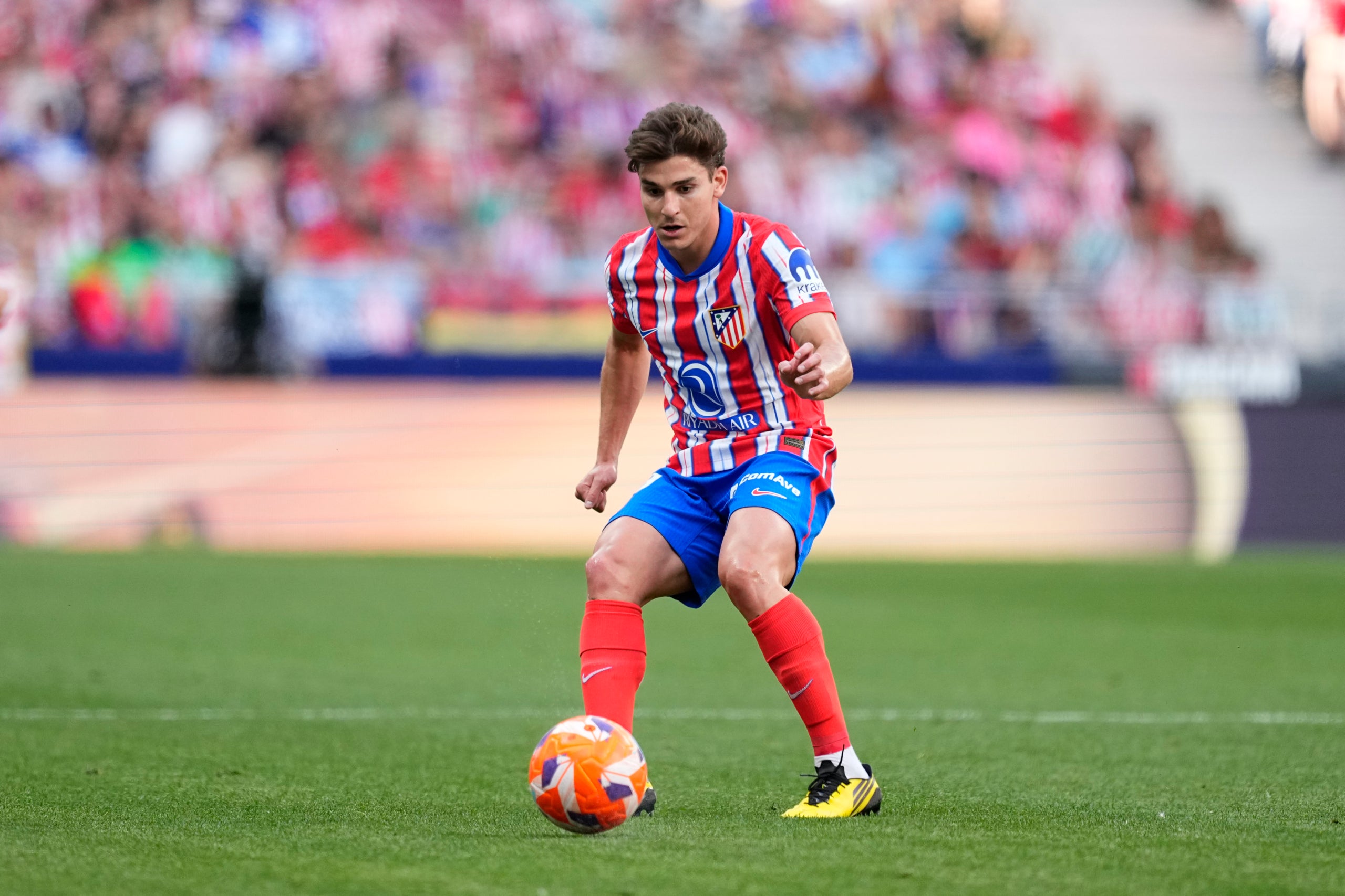 Julián Álvarez, durant un partit de l'Atlètic de Madrid | Europa Press