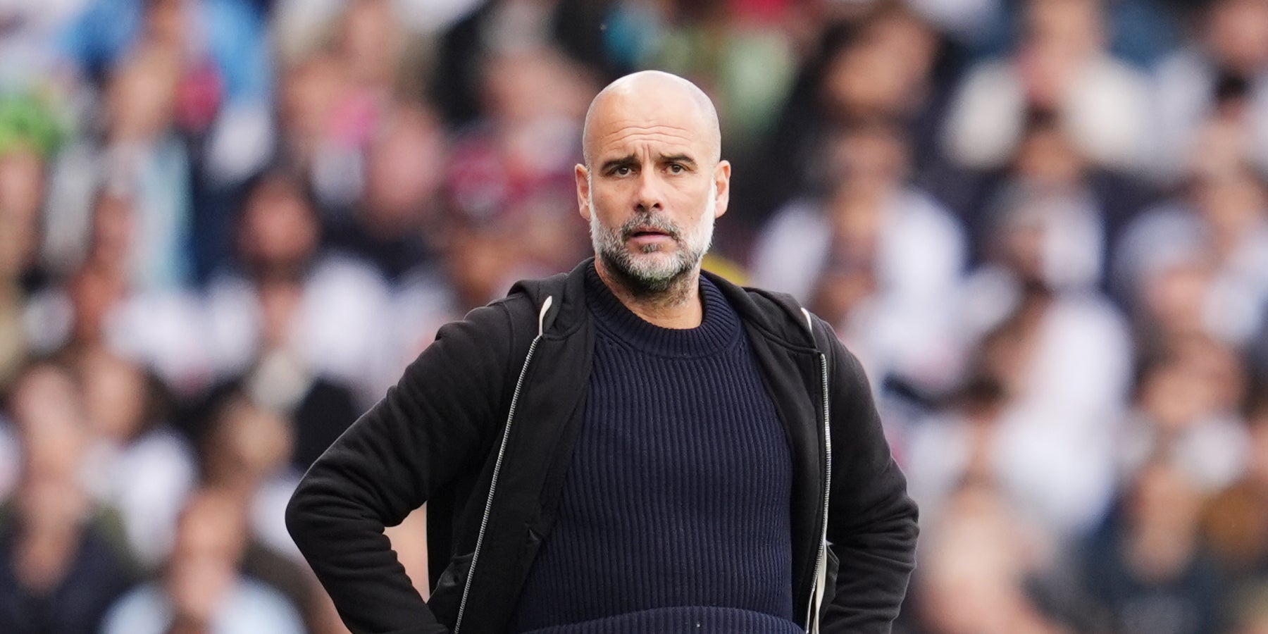 Pep Guardiola, durant un partit amb el Manchester City | Europa Press