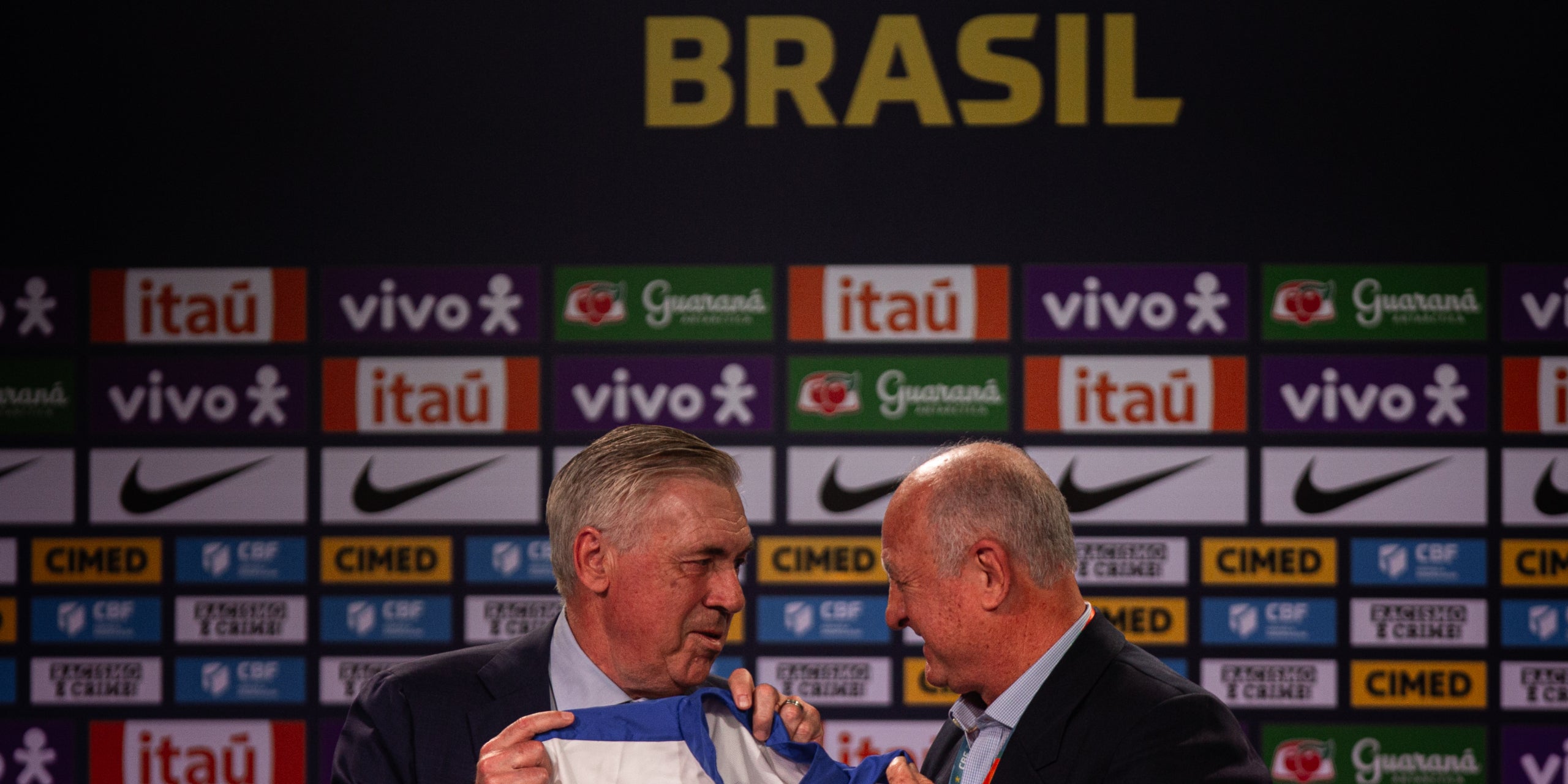 Carlo Ancelotti, en la seva presentació com a seleccionador del Brasil | Europa Press