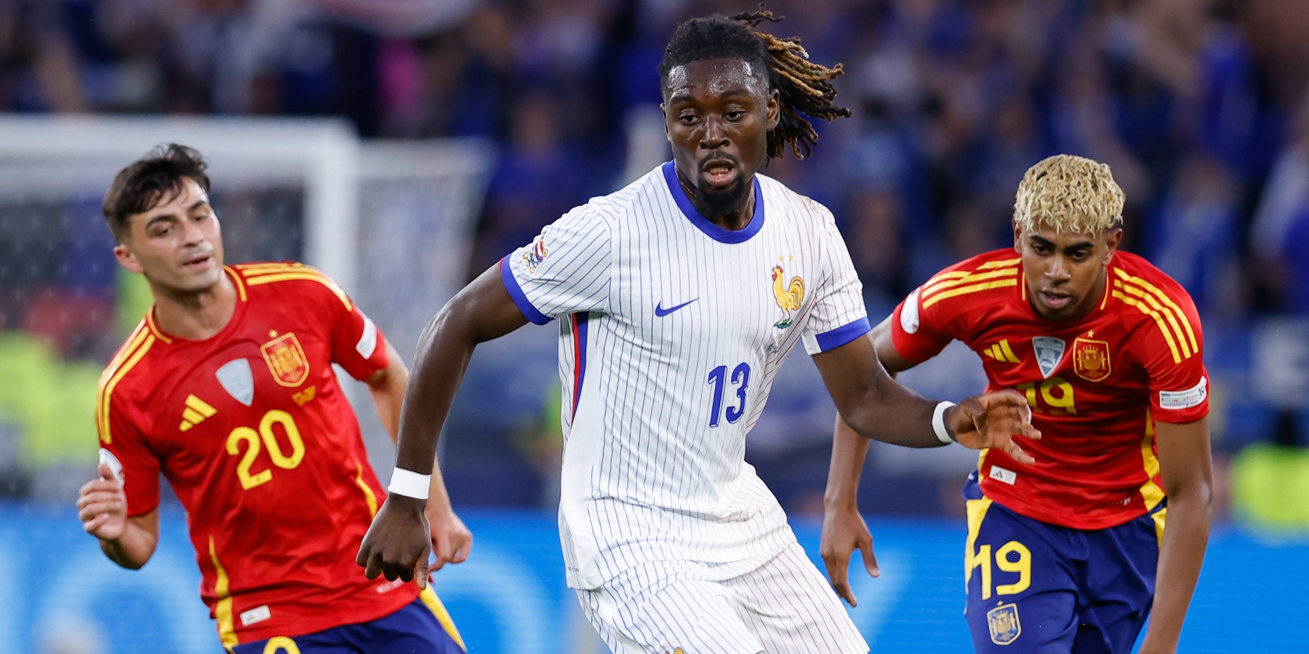 Pedri y Lamine Yamal, durante la semifinal de la Nations League | Europa Press