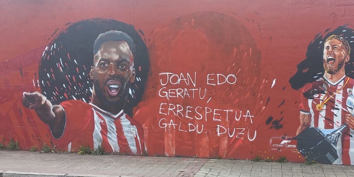 El mural dels germans Williams vandalitzat a Barakaldo | Europa Press