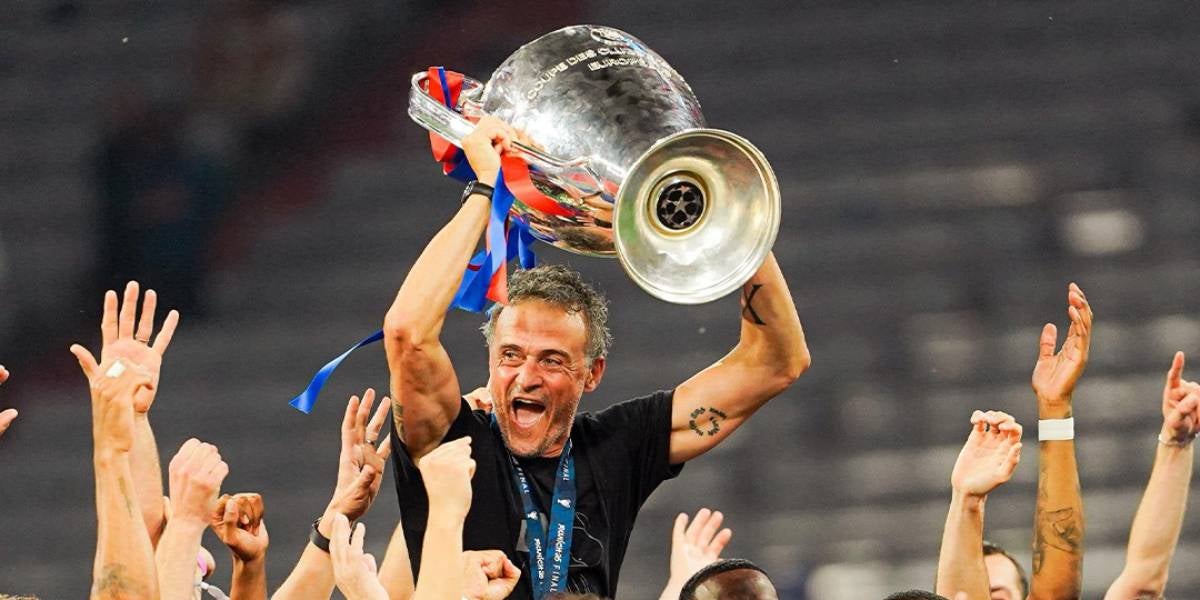 Luis Enrique després de guanyar la Champions League amb el PSG | Paris Saint-Germain