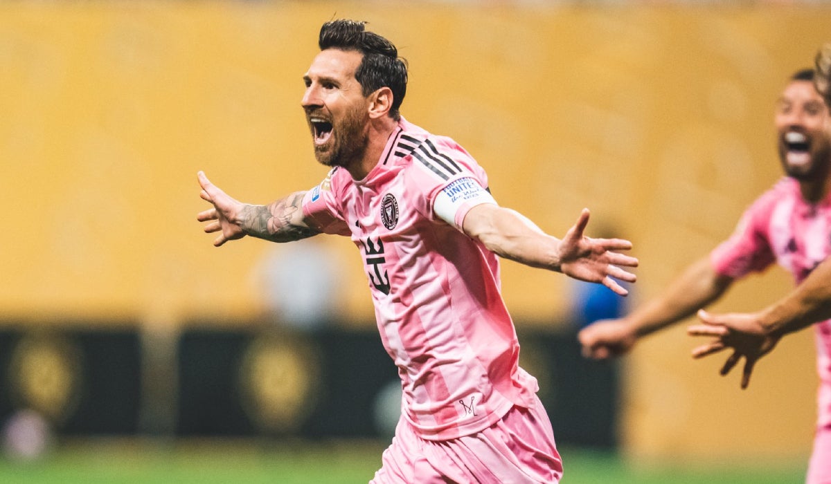 Messi celebra el seu gol històric | Inter de Miami (Twitter)