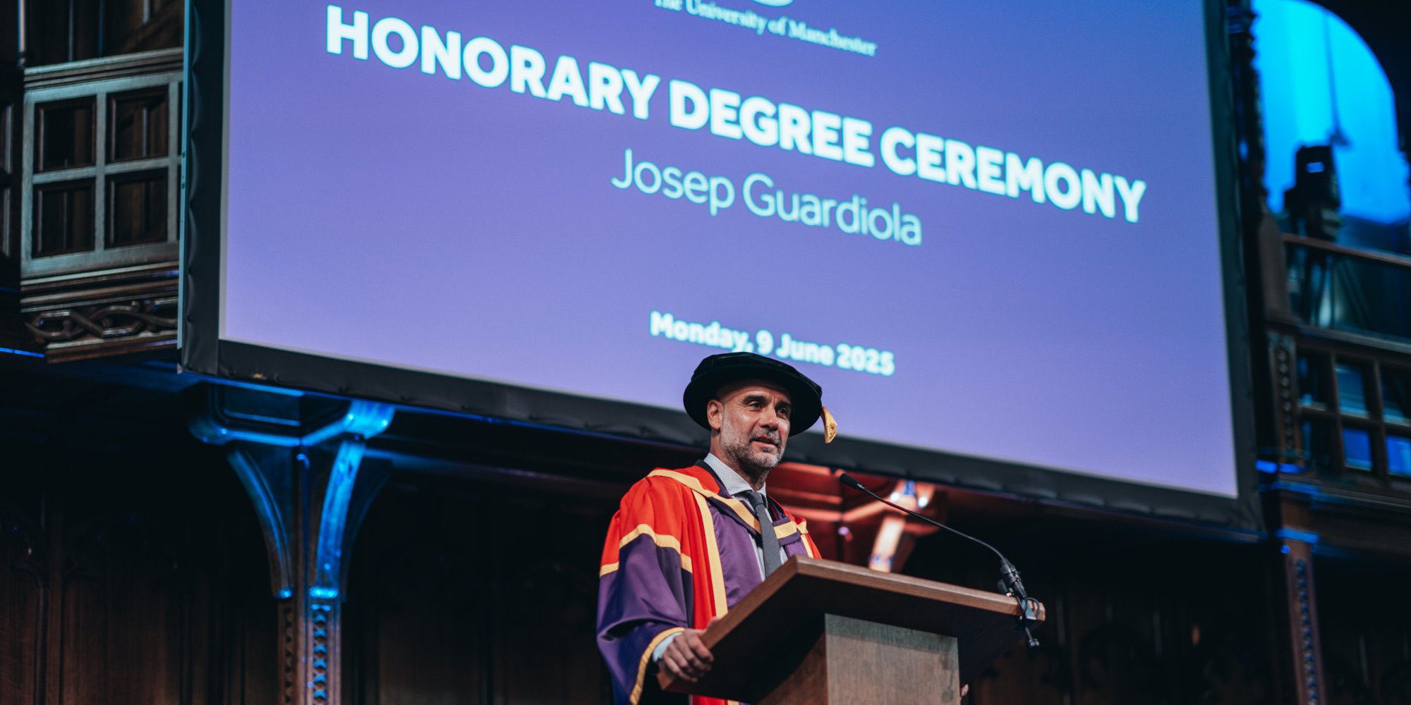 Pep Guardiola, investit doctor honoris causa per la Universitat de Manchester | Manchester City