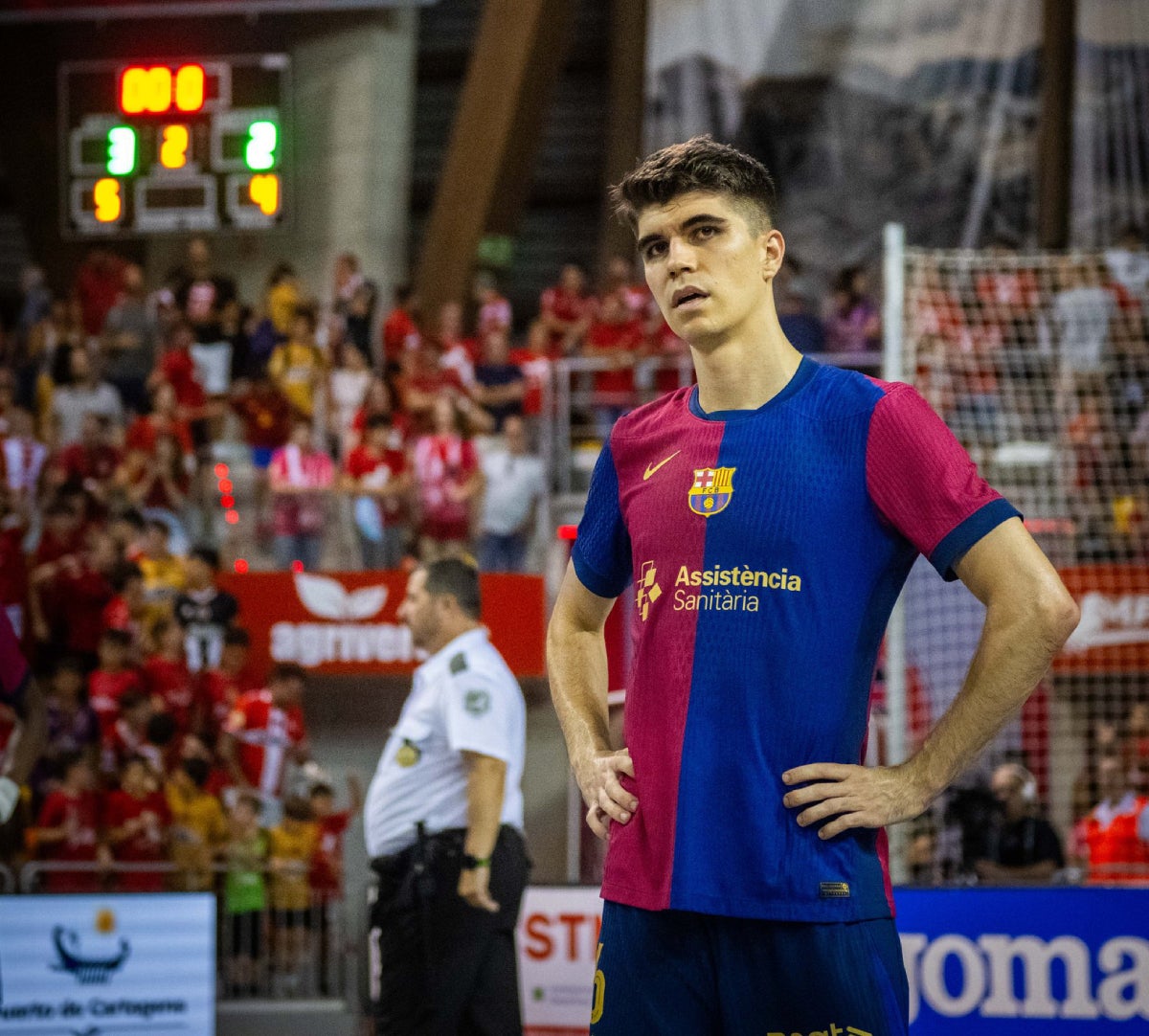 L'arbitratge va condicionar el partit al Palacio de los Deportes de Cartagena | FCB Futsal